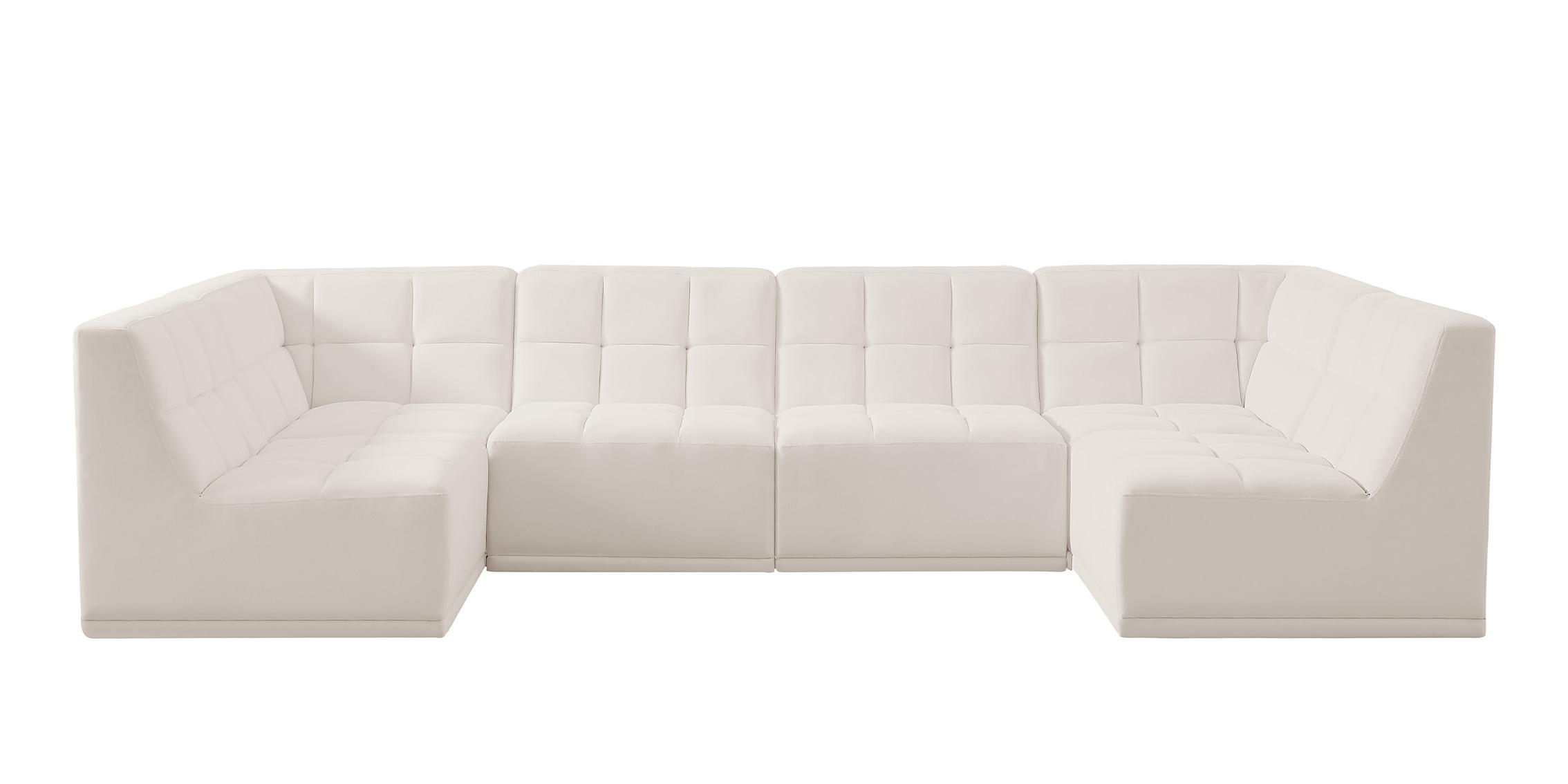 

        
Meridian Furniture RELAX 650Cream-Sec6B Modular Sectional Cream Velvet 704831409499
