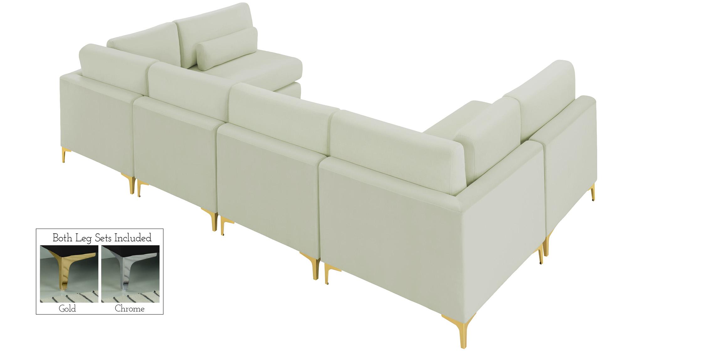

        
Meridian Furniture JULIA 605Cream-Sec6C Modular Sectional Sofa Cream Velvet 094308263847

