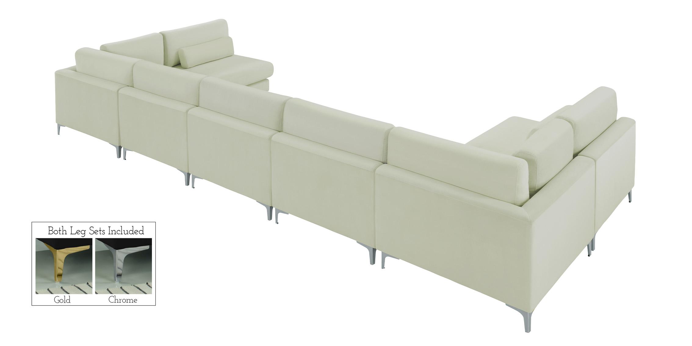 

        
Meridian Furniture JULIA 605Cream-Sec7B Modular Sectional Sofa Cream Velvet 094308263885
