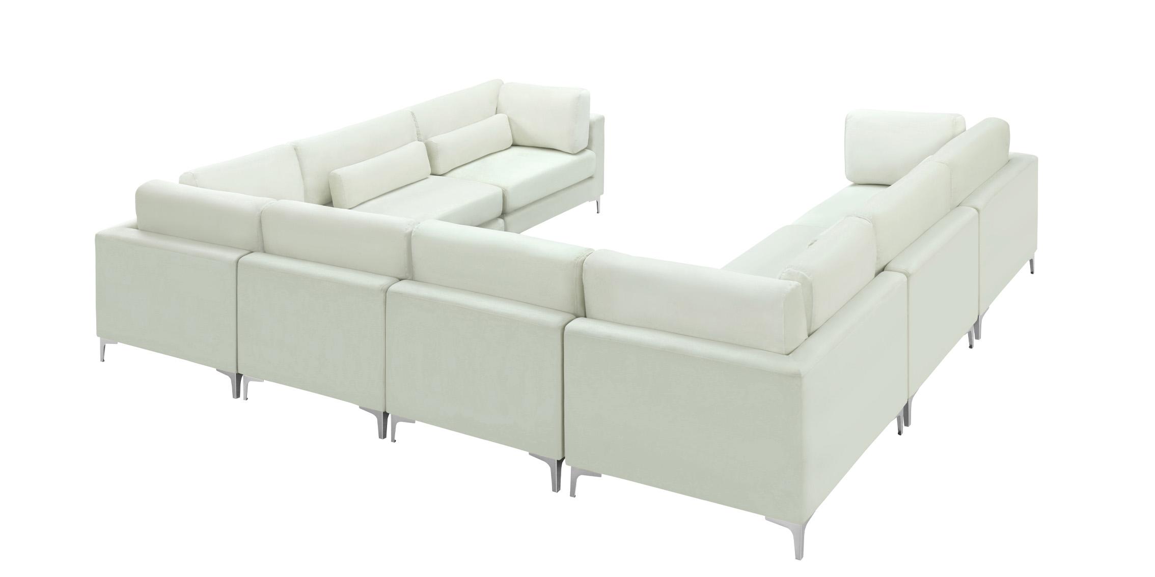 

        
Meridian Furniture JULIA 605Cream-Sec8A Modular Sectional Sofa Cream Velvet 753359809236
