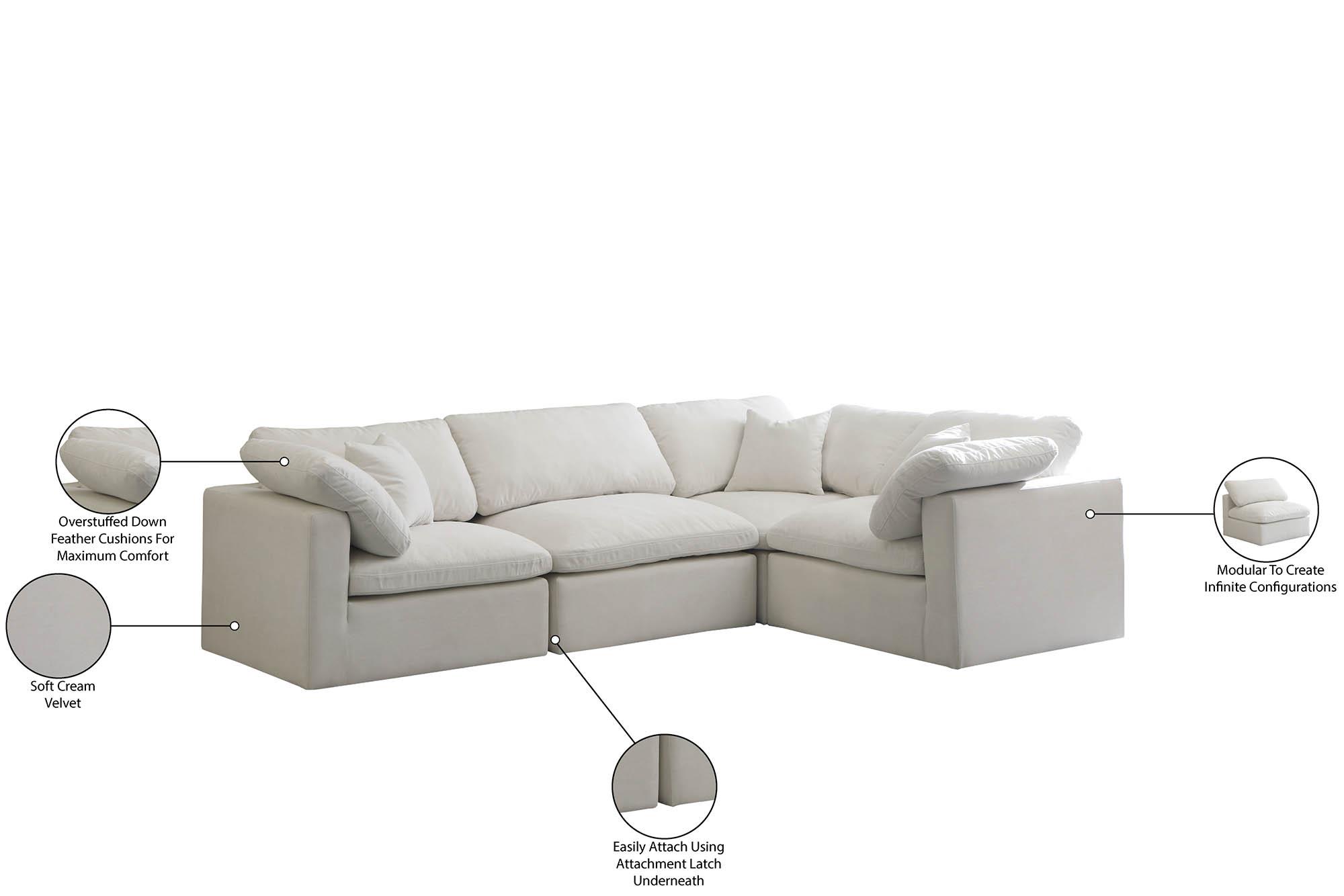 

        
Meridian Furniture 602Cream-Sec4C Modular Sectional Sofa Cream Fabric 094308319711
