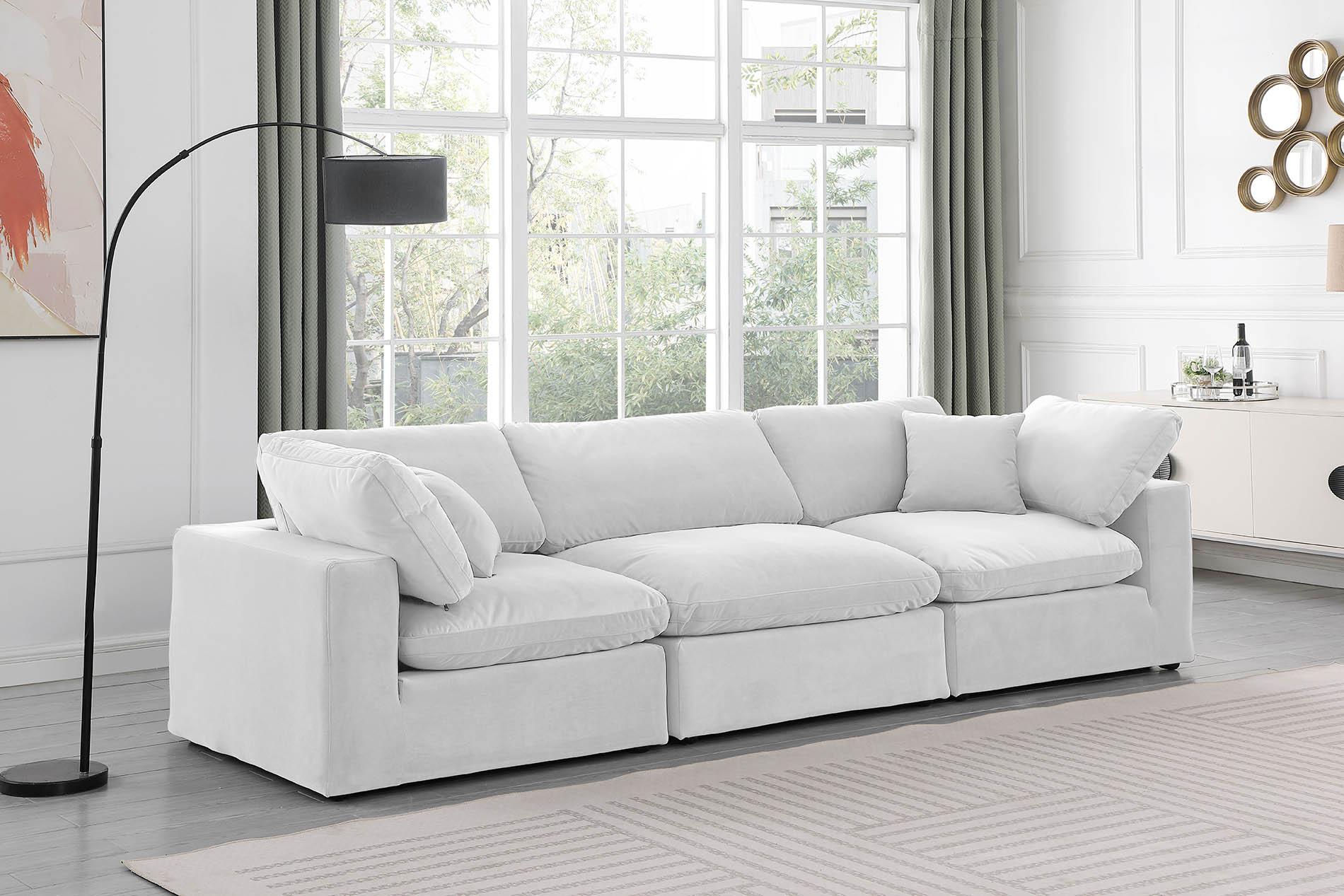

    
Cream Velvet Modular Sofa COMFY 189Cream-S119 Meridian Contemporary Modern

