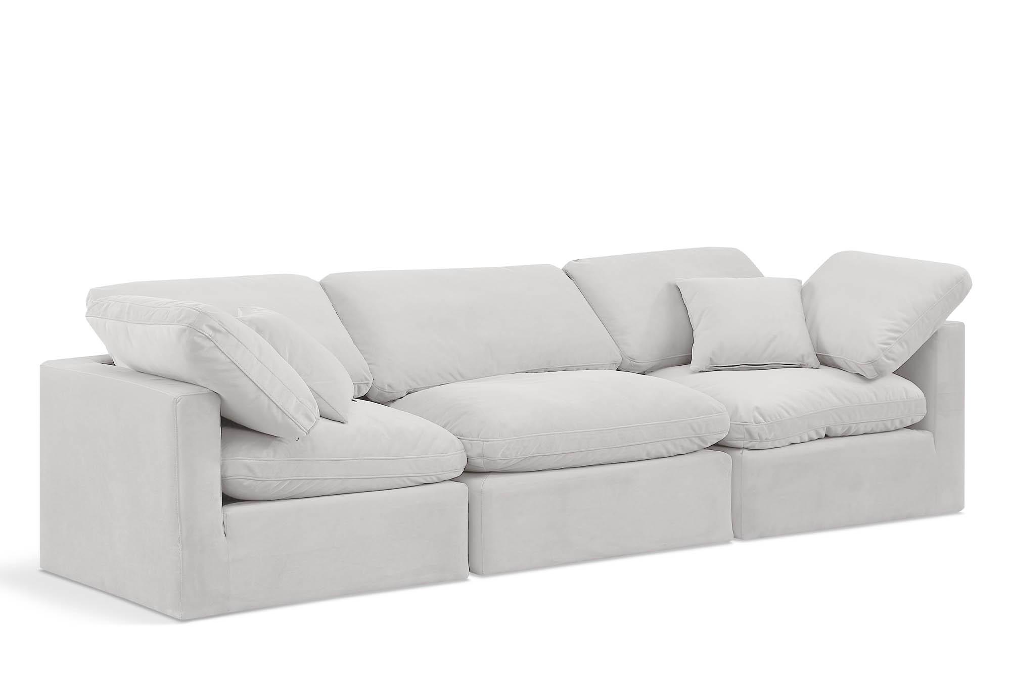 Contemporary, Modern Modular Sofa INDULGE 147Cream-S105 147Cream-S105 in Cream Velvet