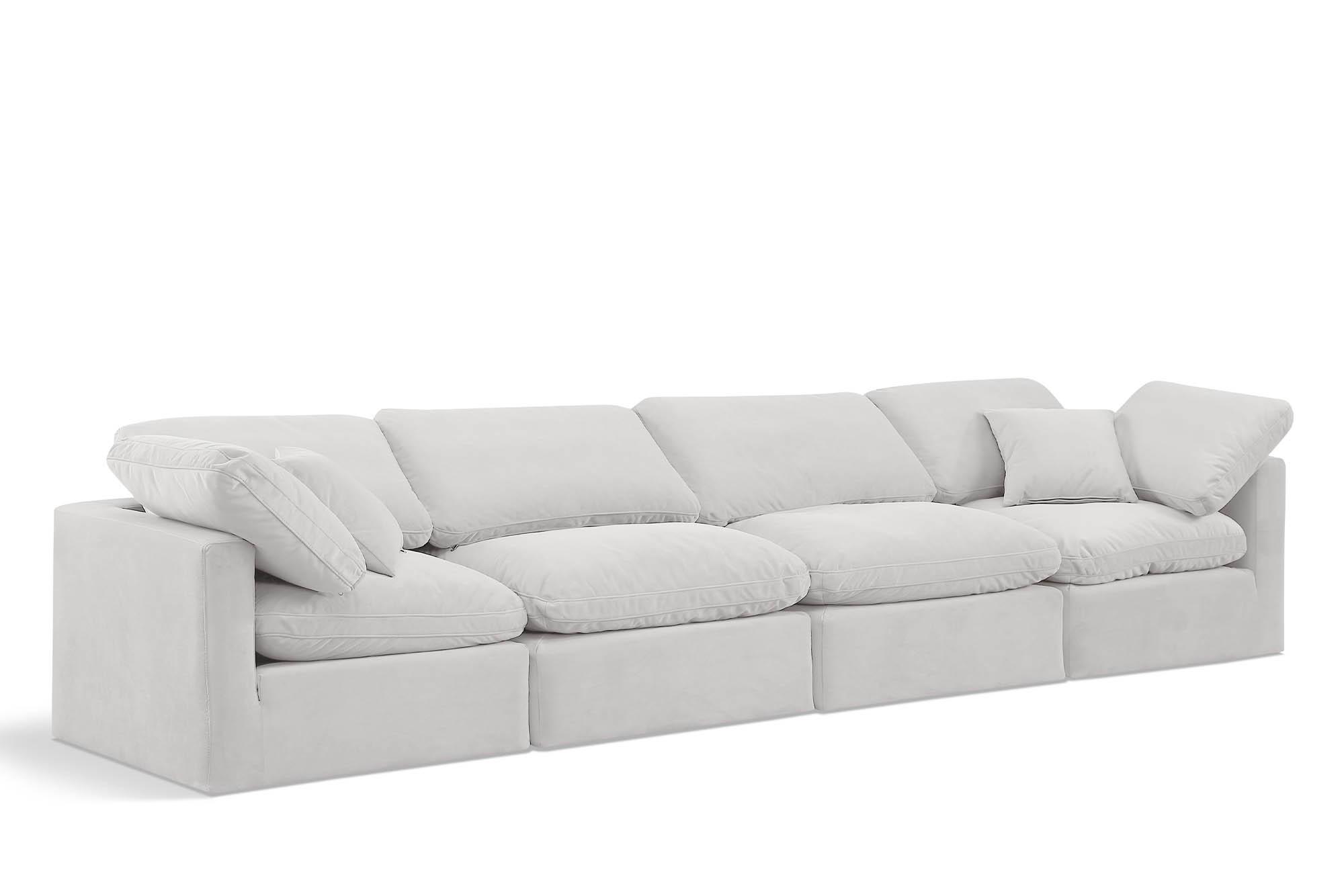 Contemporary, Modern Modular Sofa INDULGE 147Cream-S140 147Cream-S140 in Cream Velvet