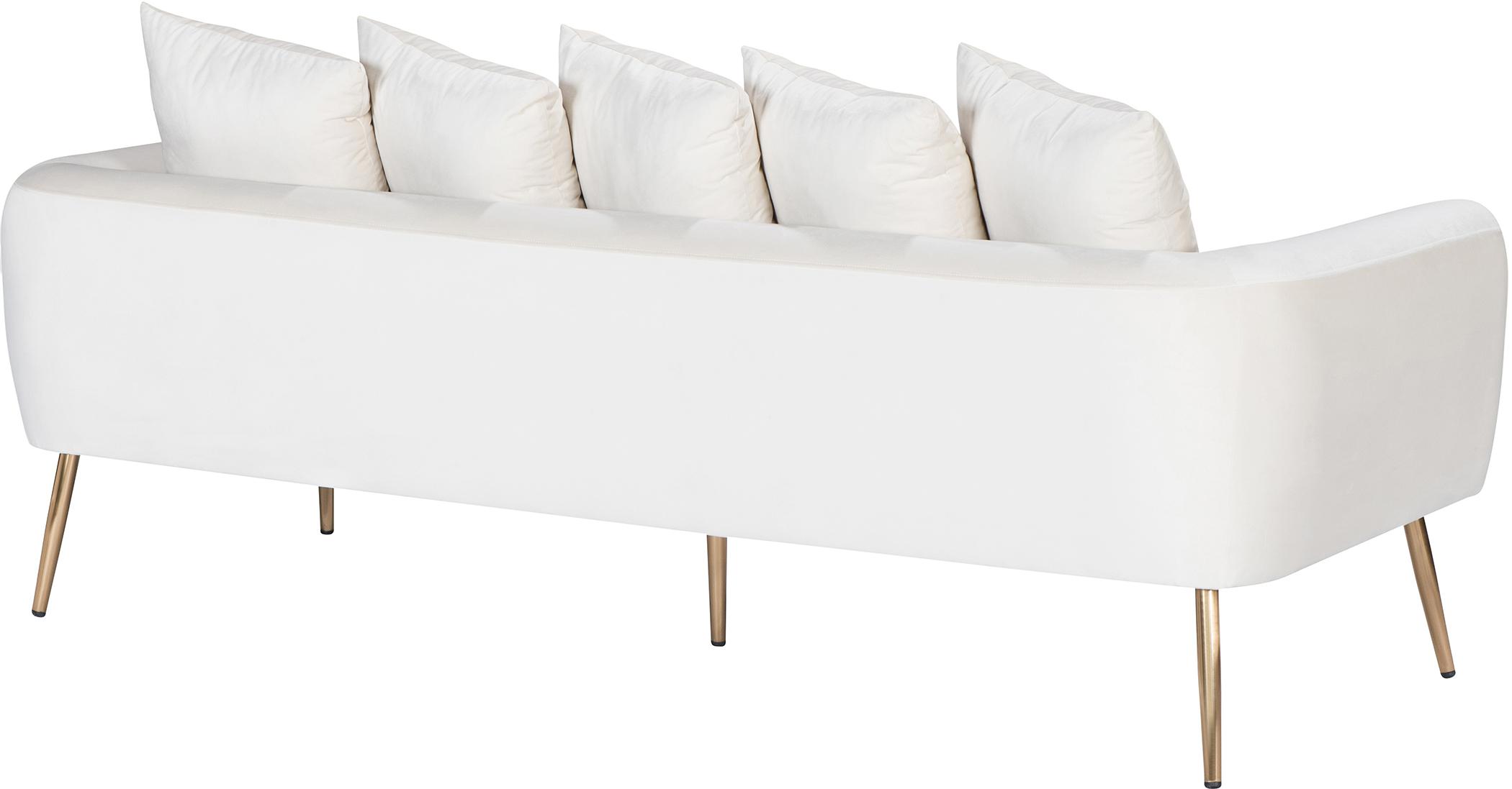 

    
639Cream-SLC CREAM Velvet Quinn Sofa Set 3Pcs MERIDIAN Contemporary Modern Mid-Century
