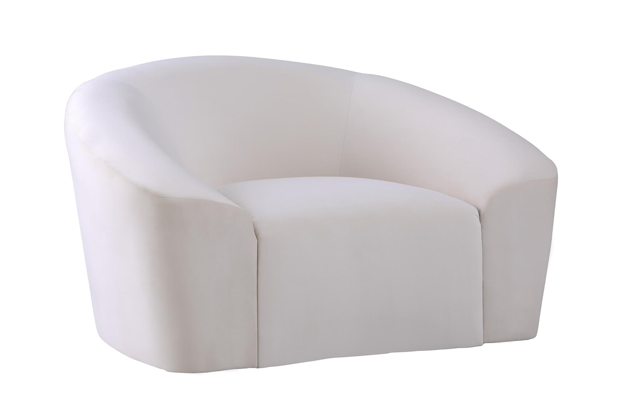 Contemporary, Modern Arm Chair RILEY 610Cream-C 610Cream-C in Cream Velvet