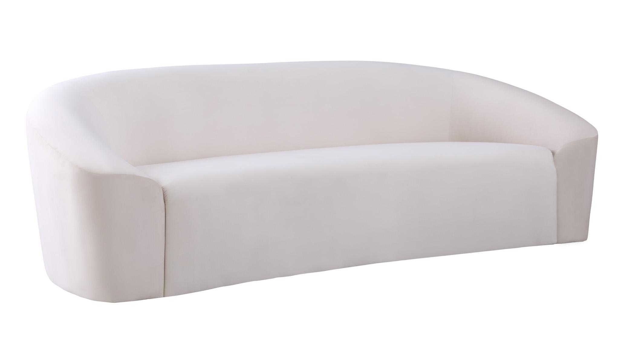 Contemporary, Modern Sofa RILEY 610Cream-S 610Cream-S in Cream Velvet