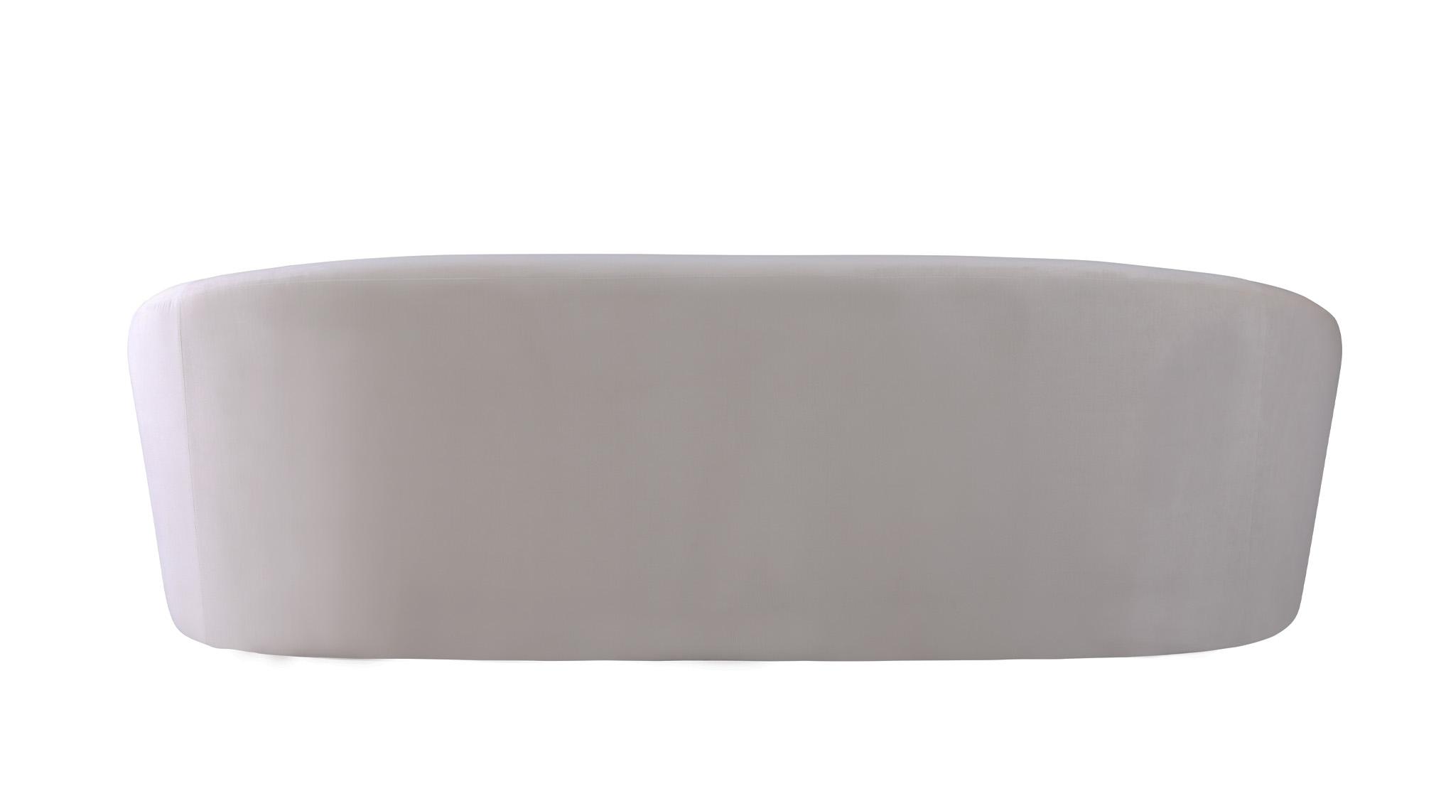 

    
 Shop  Cream Velvet Sofa Set 2Pcs RILEY 610Cream-S Meridian Contemporary Modern
