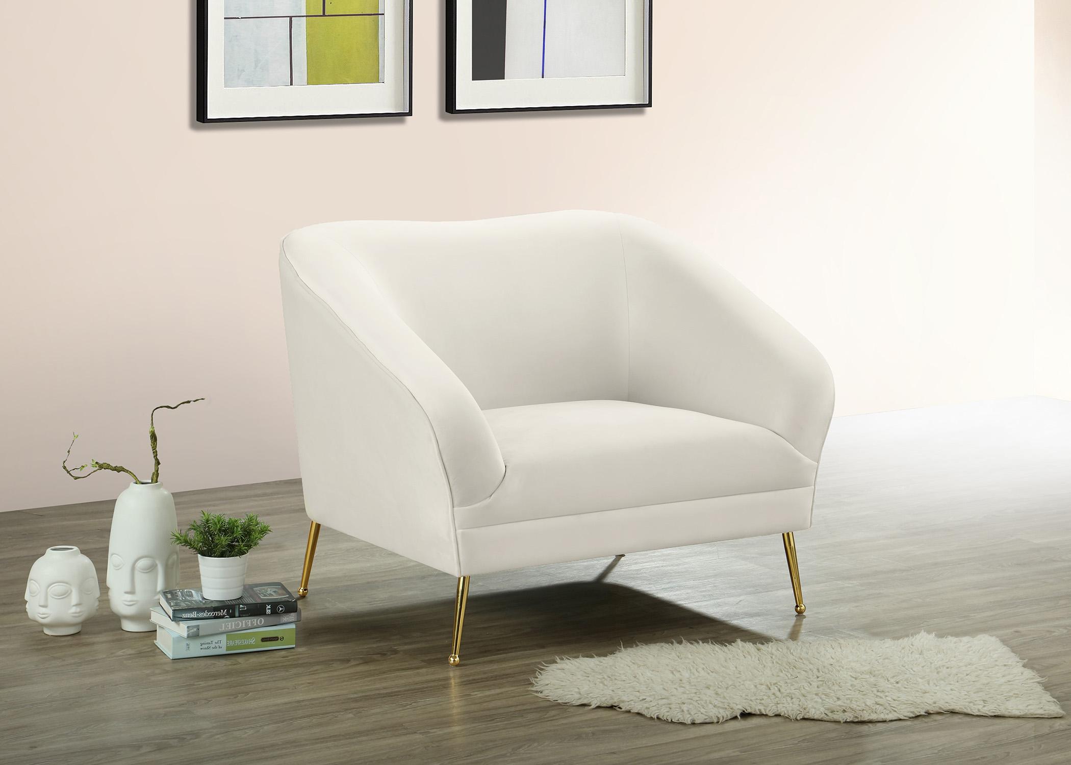 

    
658Cream-Set-3 Cream Velvet Curved Sofa Set 3Pcs HERMOSA 658Cream Meridian Mid-Century Modern
