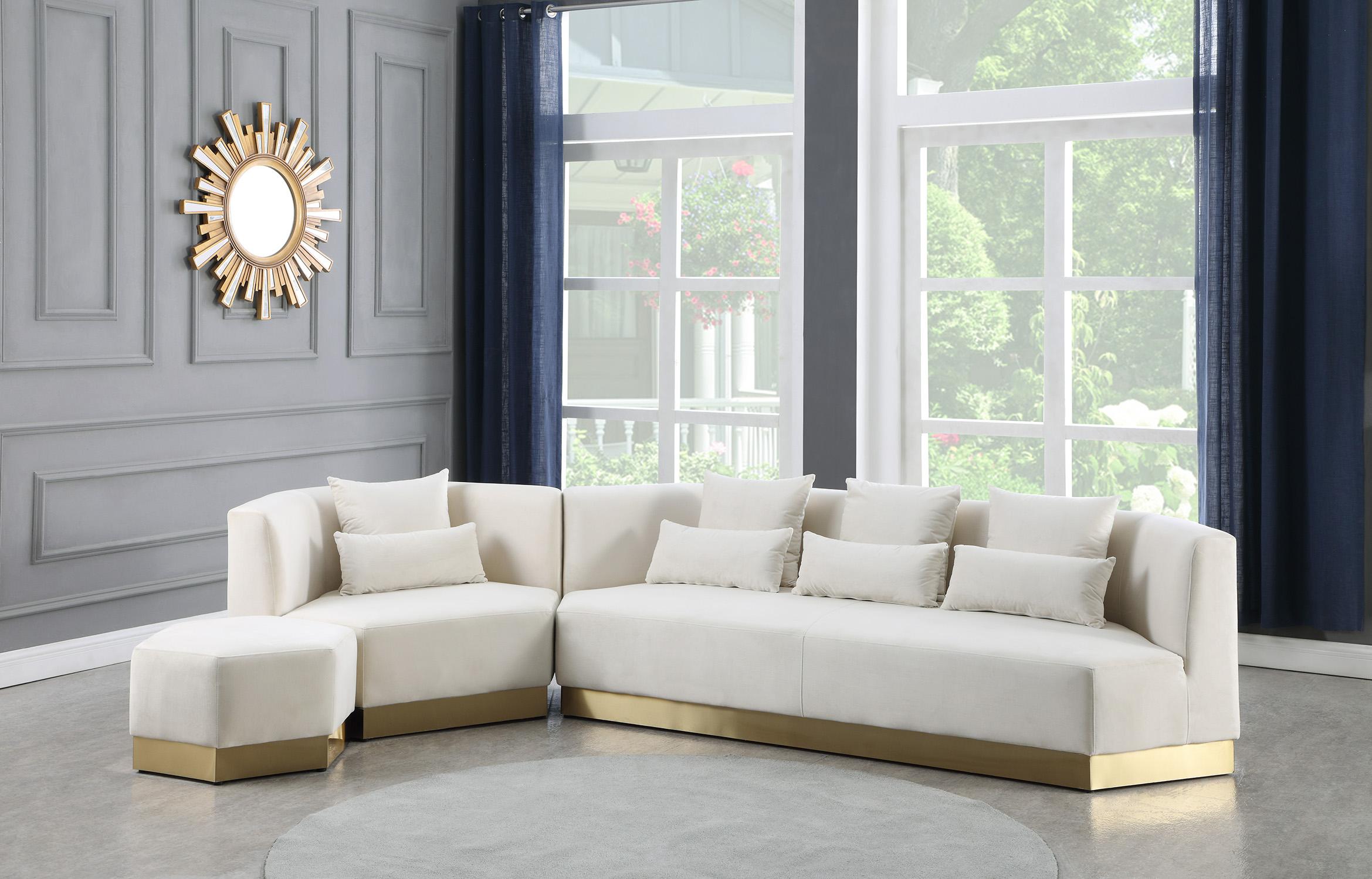 

    
600Cream-S Cream Velvet Sofa MARQUIS 600Cream-S Meridian Contemporary Modern
