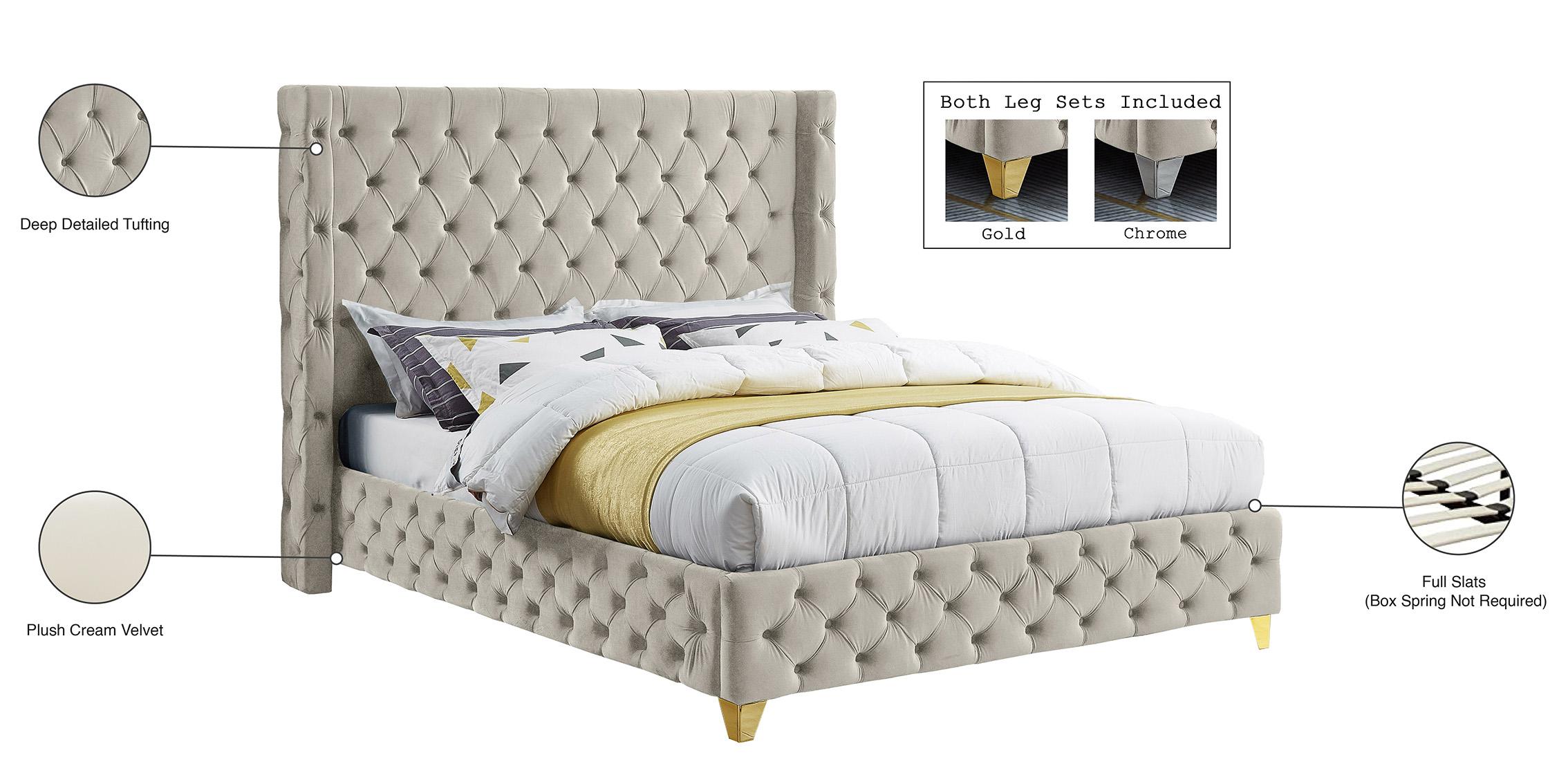 

    
SavanCream-F Cream Velvet Tufted Full Bed SAVAN SavanCream-F Meridian Modern Contemporary
