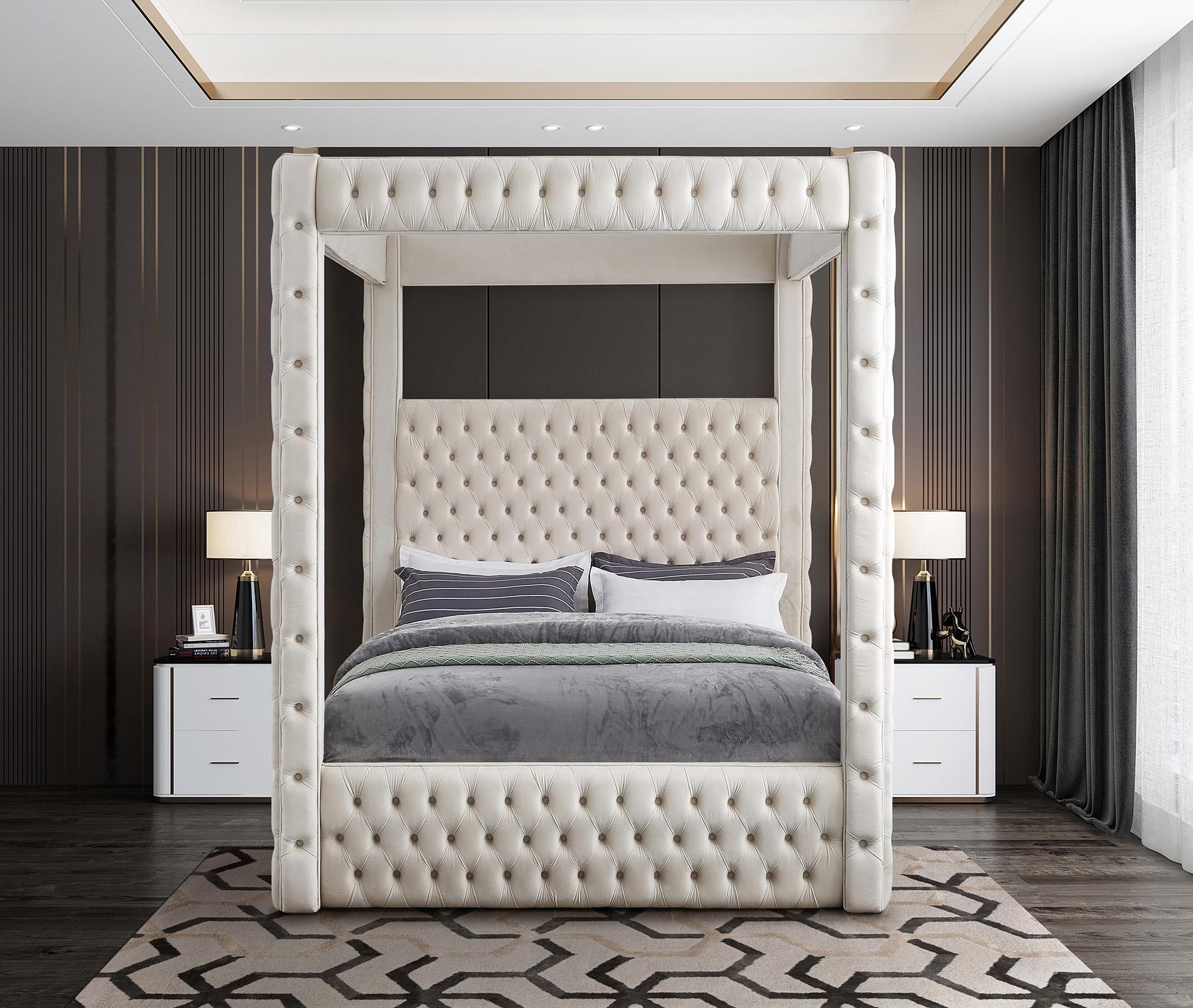 

    
Meridian Furniture ROYAL RoyalCream-K Canopy Bed Cream RoyalCream-K
