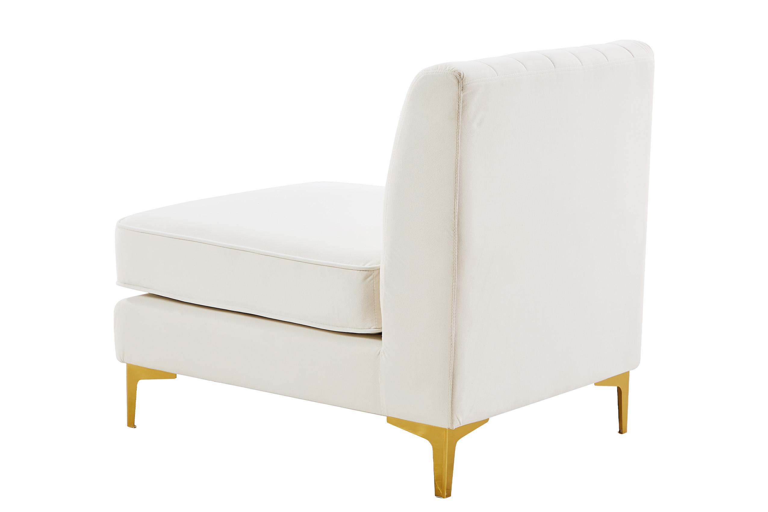 

    
604Cream-Armless Meridian Furniture Modular Armless Chair
