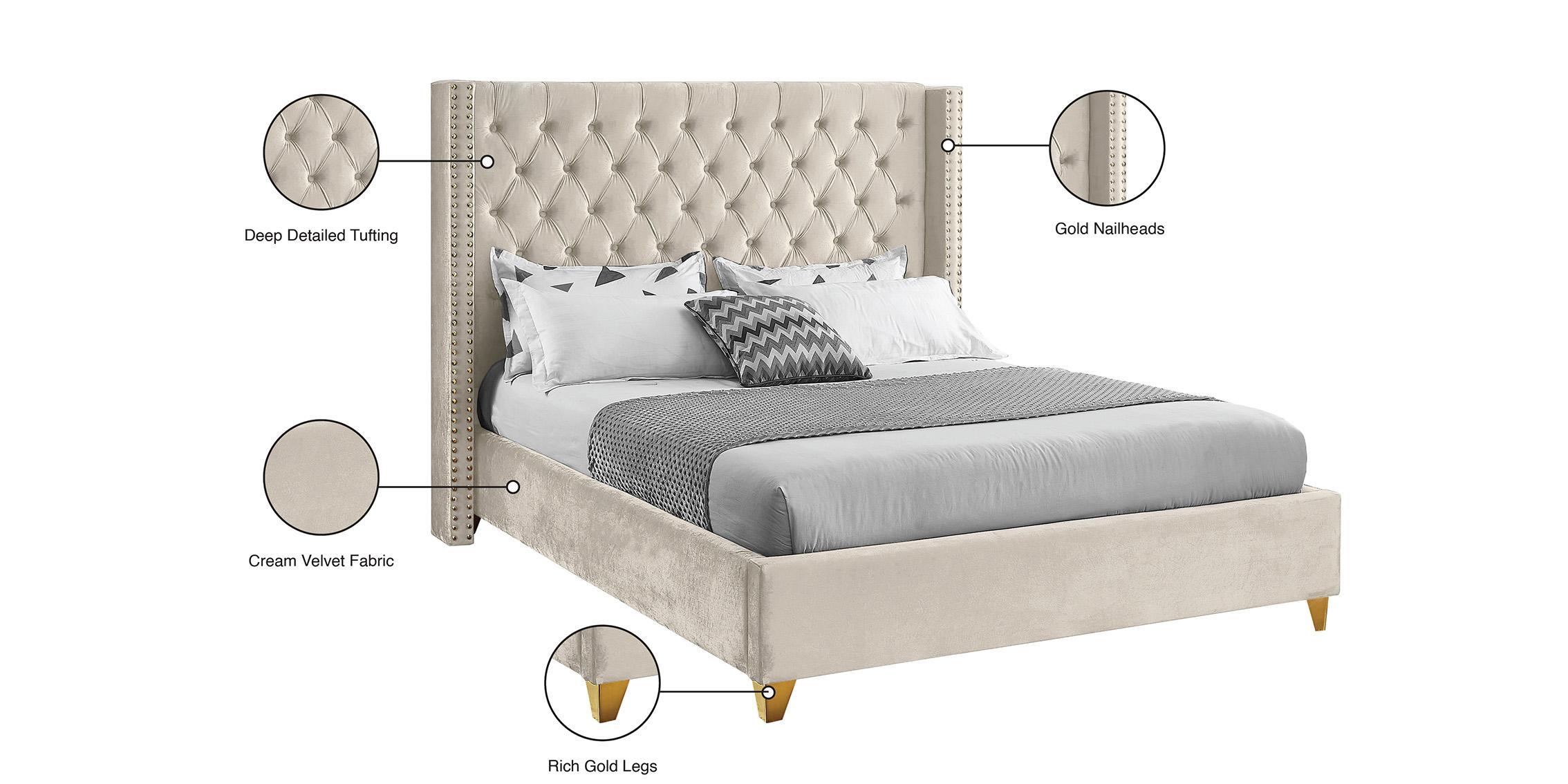

    
Meridian Furniture BAROLO Cream-Q Platform Bed Cream BaroloCream-Q
