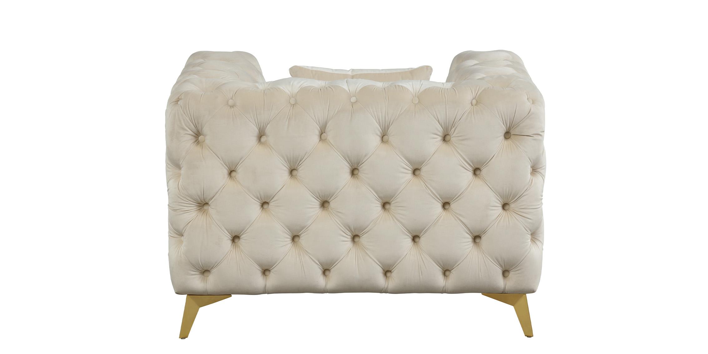 

    
 Photo  Cream Velvet Tufted Sofa Set 3Pcs KINGDOM 695Cream Meridian Contemporary Modern
