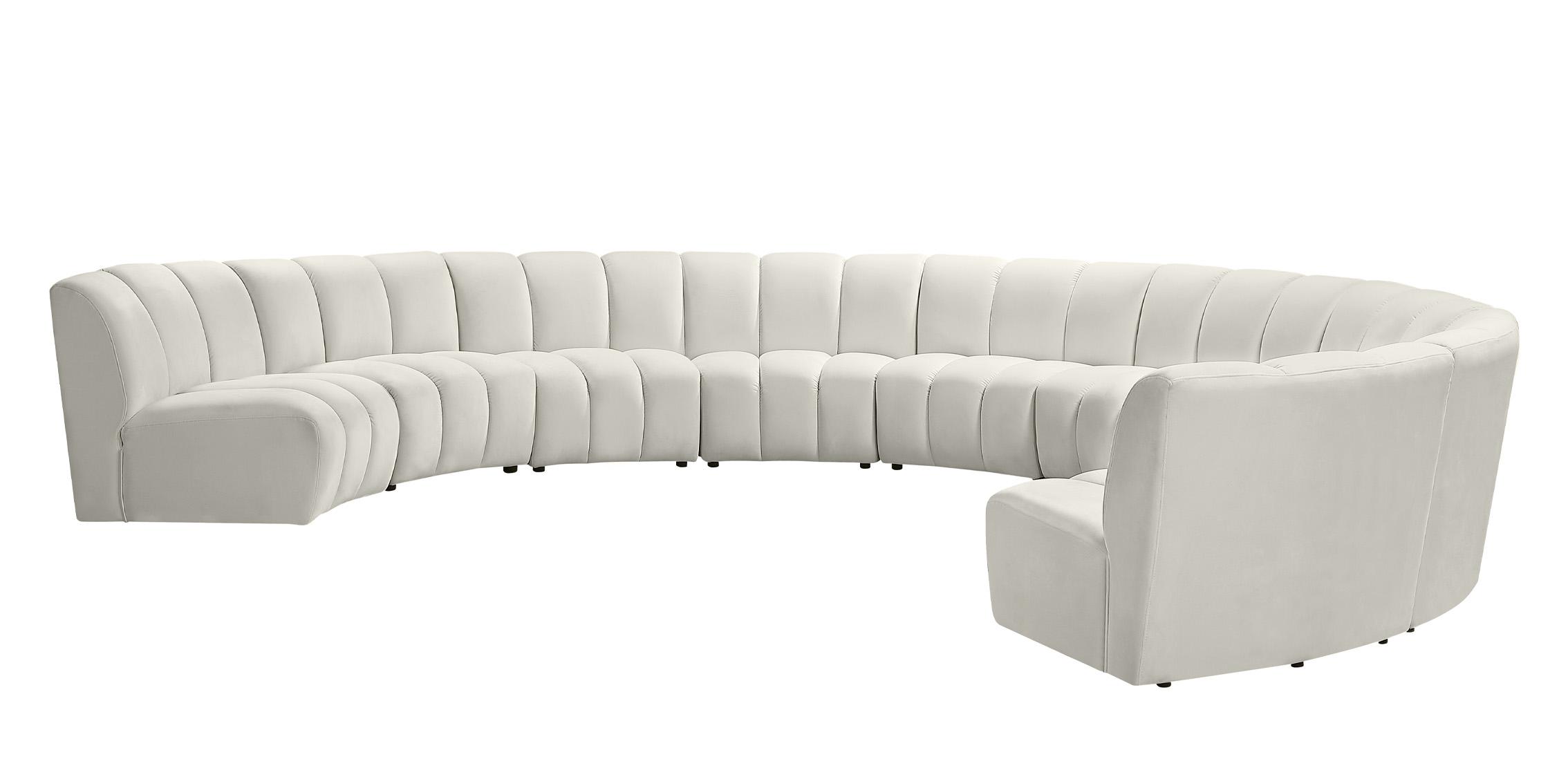 

    
638Cream-9PC Meridian Furniture Modular Sectional Sofa

