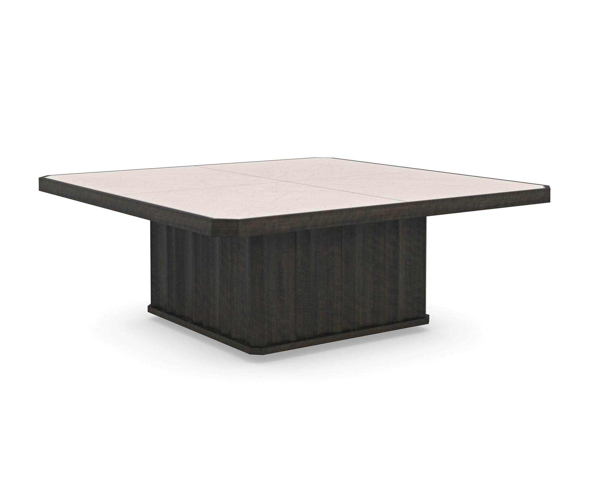 

    
Crème Travertine Inset Into A Charred Bark Coffee Table SOLID AS A ROCK by Caracole
