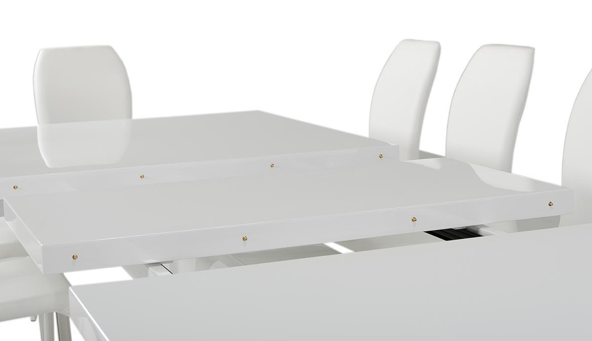 

    
Critchlow &quot;T&quot; DT Glossy White Critchlow "T" Extendable Dining Table Ultra Contemporary Modern
