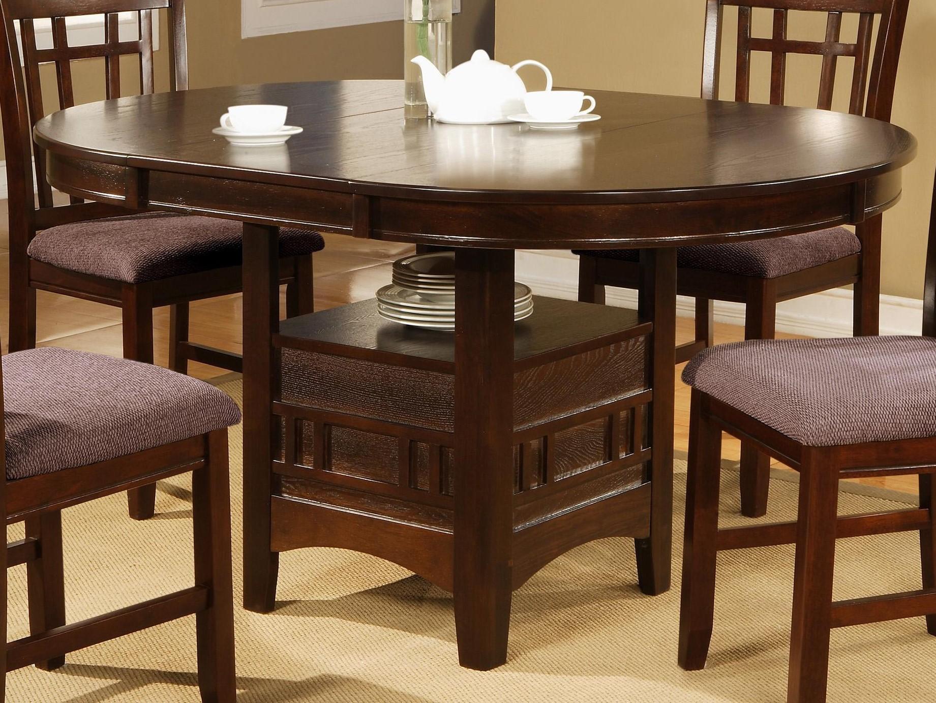 

    
Crown Mark 2155 Empire Modern Oak Brown Finish Dining Table & Chair Set 5Pcs
