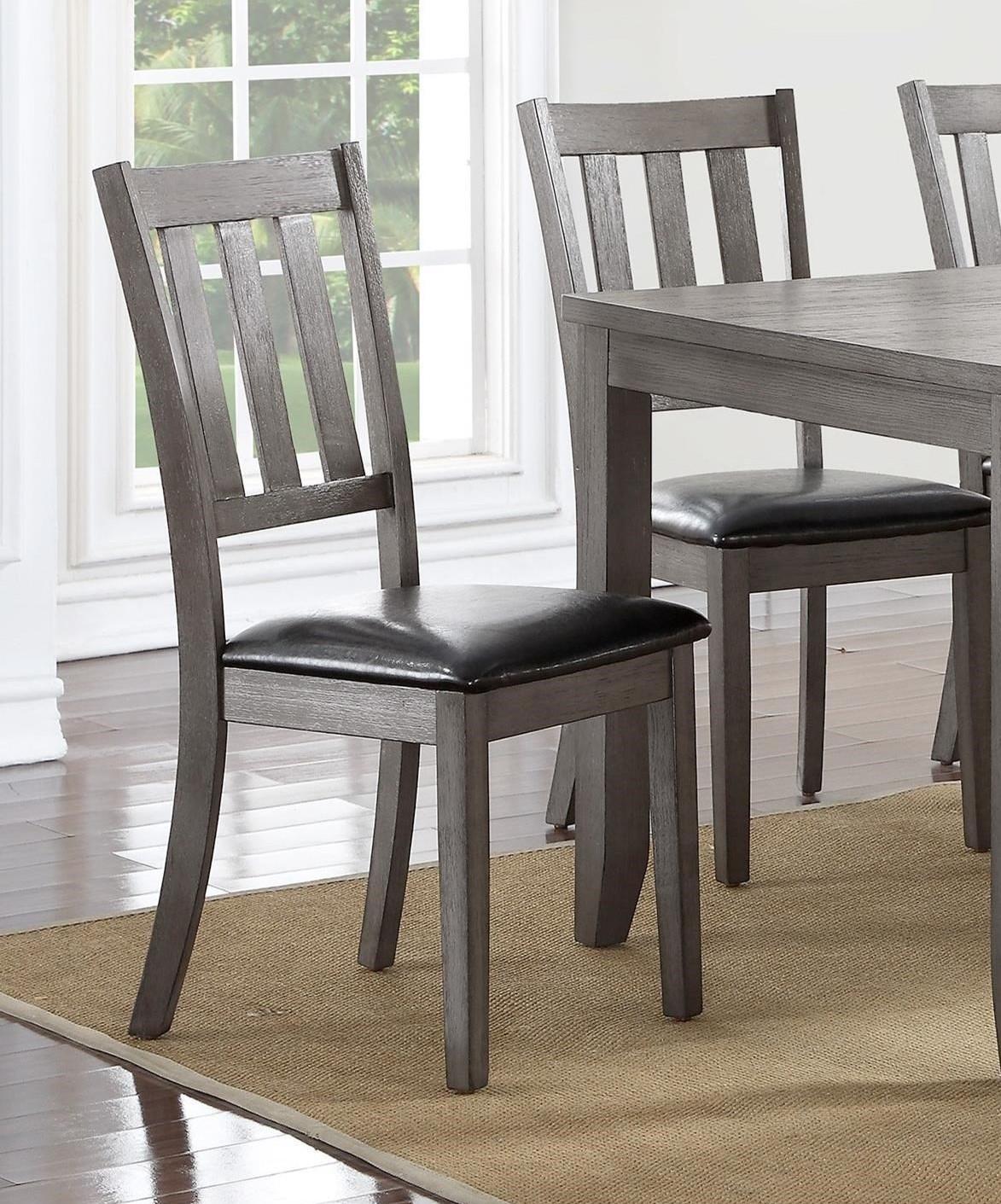 

    
Crown Mark 2361GY-6P Cosgrove Dining Sets Black/Brown/Gray 2361GY-6P-Set-6
