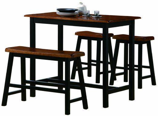 

    
Crown Mark 2729 Tyler Country Style Dining Room Set W/ 2 Chairs & Bench 4Pcs
