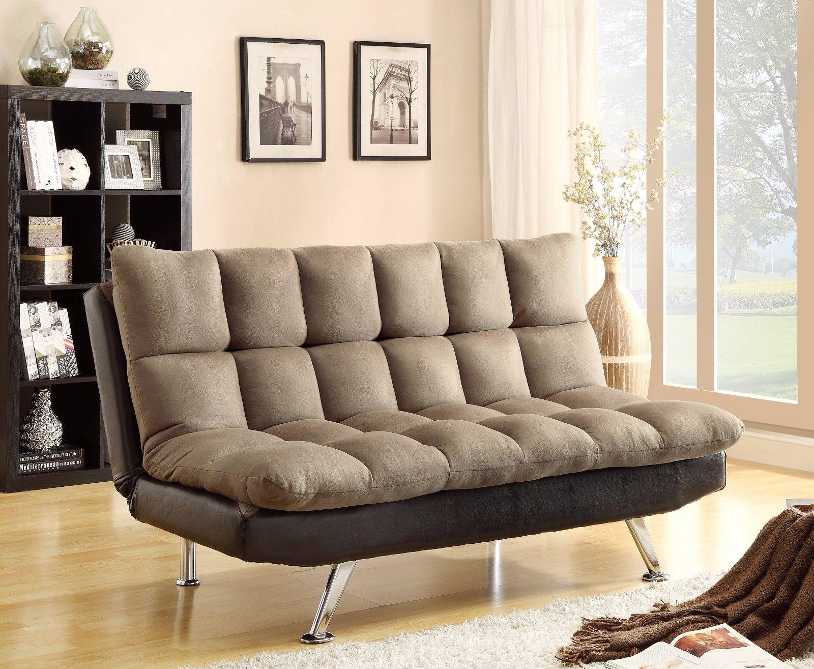 Contemporary Sofa 5250-S 5250-ESP-PEB in Beige / Brown Fabric