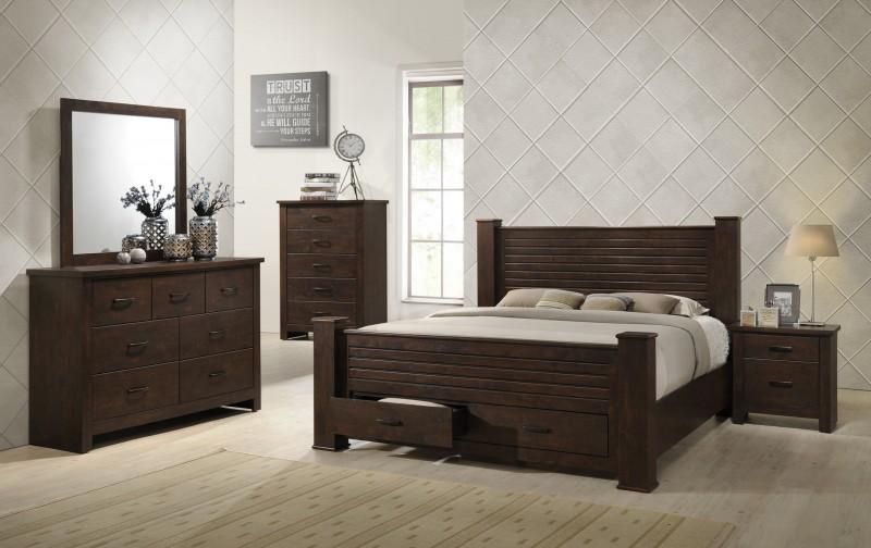 Rustic Queen Rotating Storage Bedroom Set 6pcs Suvcl5032 A America Sun Valley Buy Online On Ny 