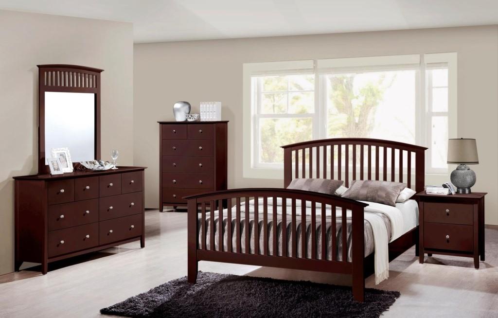 

    
Crown Mark B7550 Lawson Modern Brown Finish Solid Wood Queen Size Bedroom Set 5Pcs
