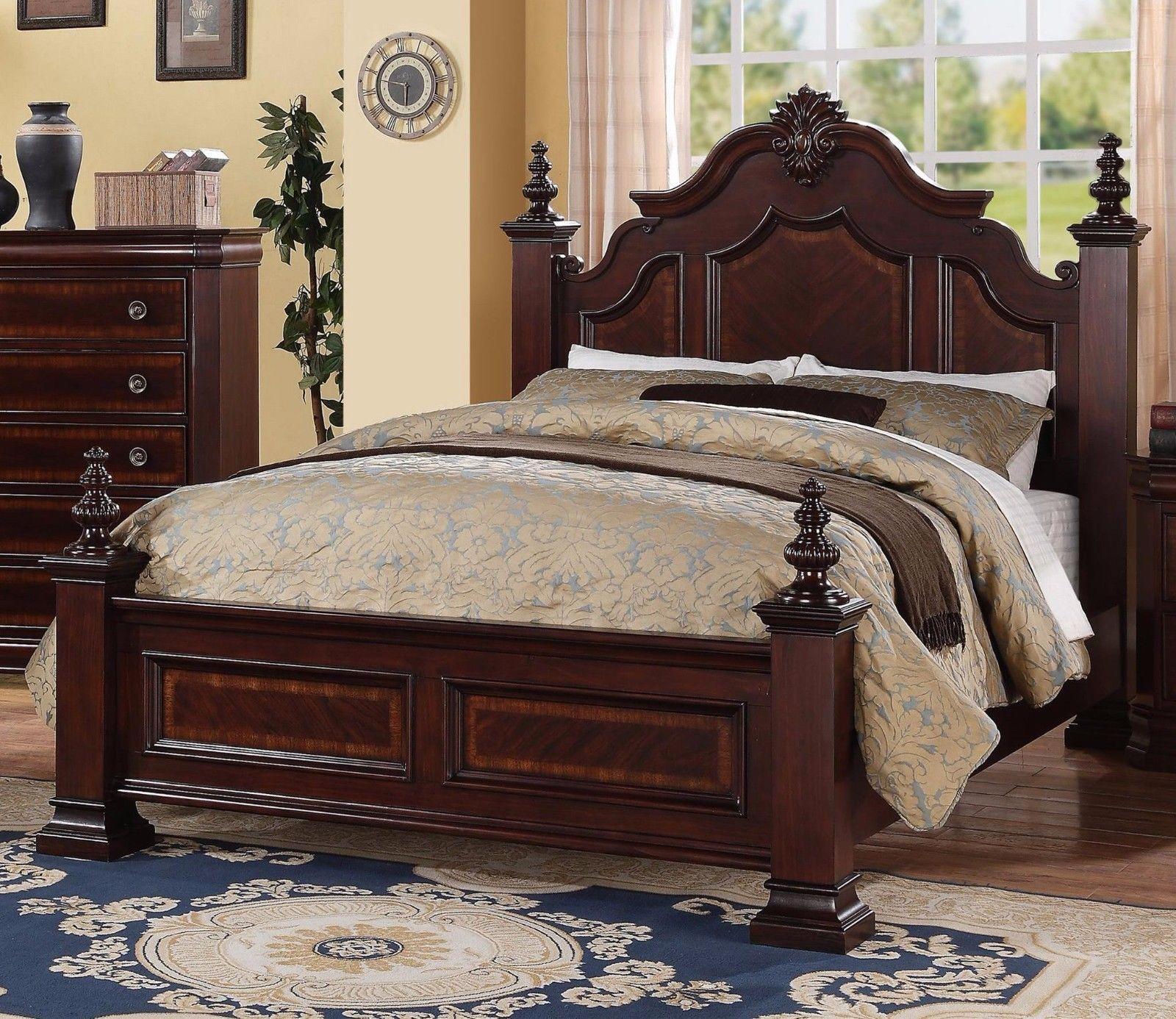 

    
Crown Mark B8300 Charlotte Dark Brown Carved Wood Accents King Size Bed
