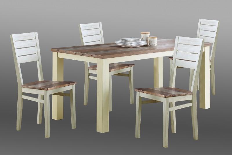 Contemporary Dining Sets Buckley 2370-Set-5 in Beige, Brown, White 