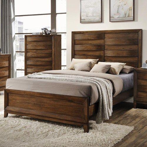 

    
Crown Mark RB6900 Kelton Rich Brown Finish Solid Wood Queen Size Bedroom Set 5Pcs
