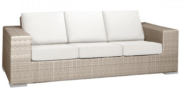 Contemporary Outdoor Sofa Cubix 902-1349-KBU-S in Beige Fabric