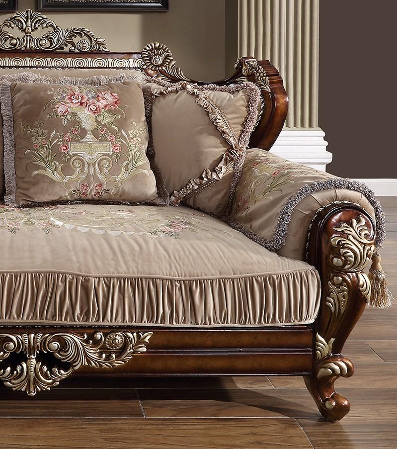 

    
Homey Design Furniture HD-562 Sofa Antique Silver/Brown HD-S562
