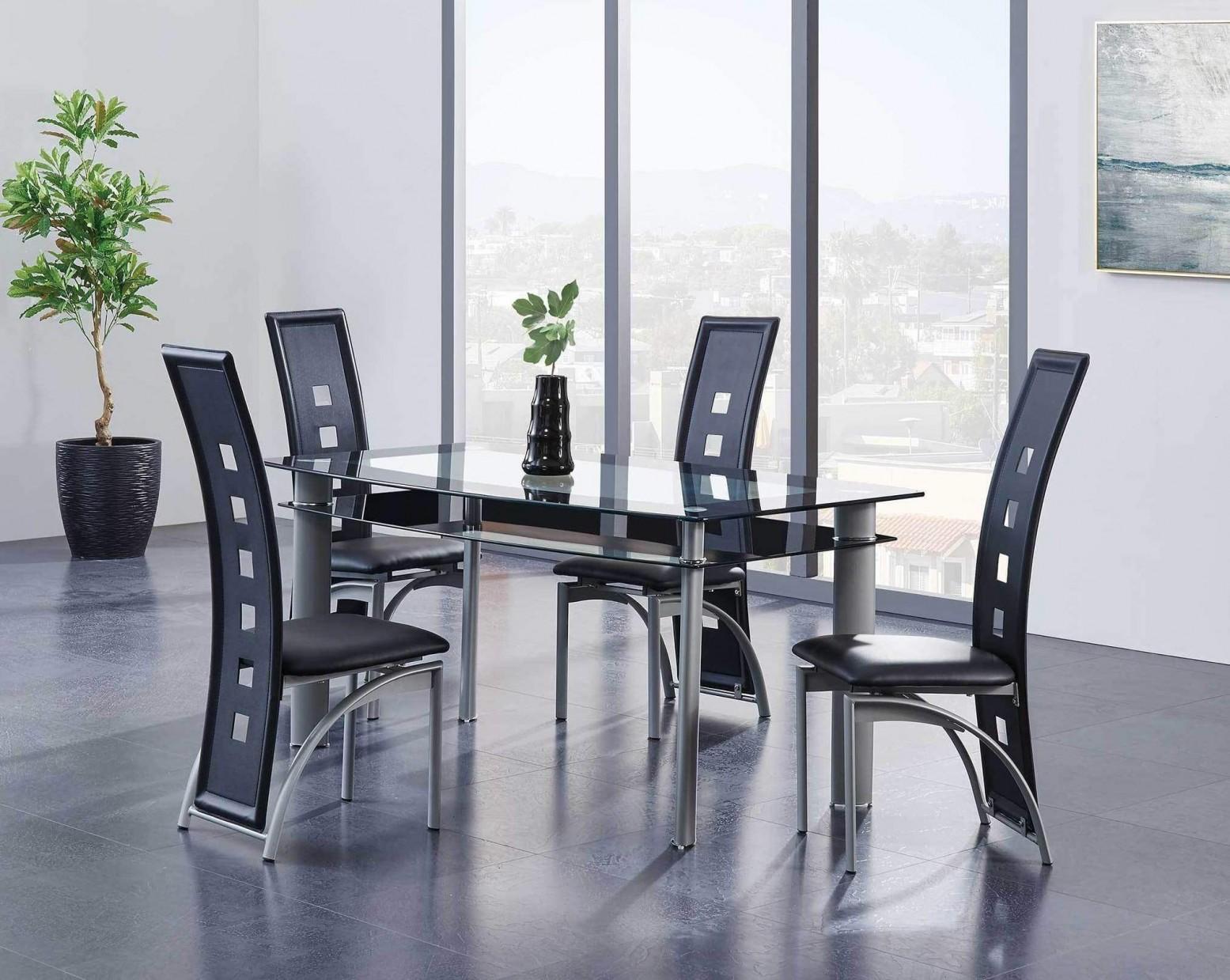 

                    
Global Furniture USA D1058DT Dining Table Clear/Black  Purchase 
