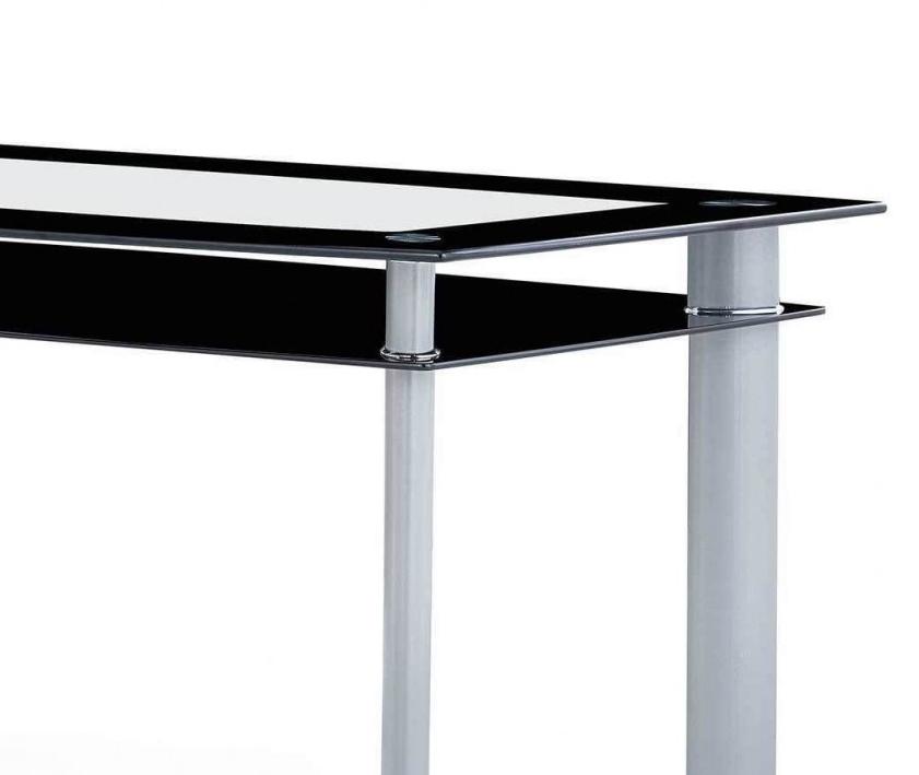 

    
Global Furniture USA D1058DT Dining Table Clear/Black D1058DT
