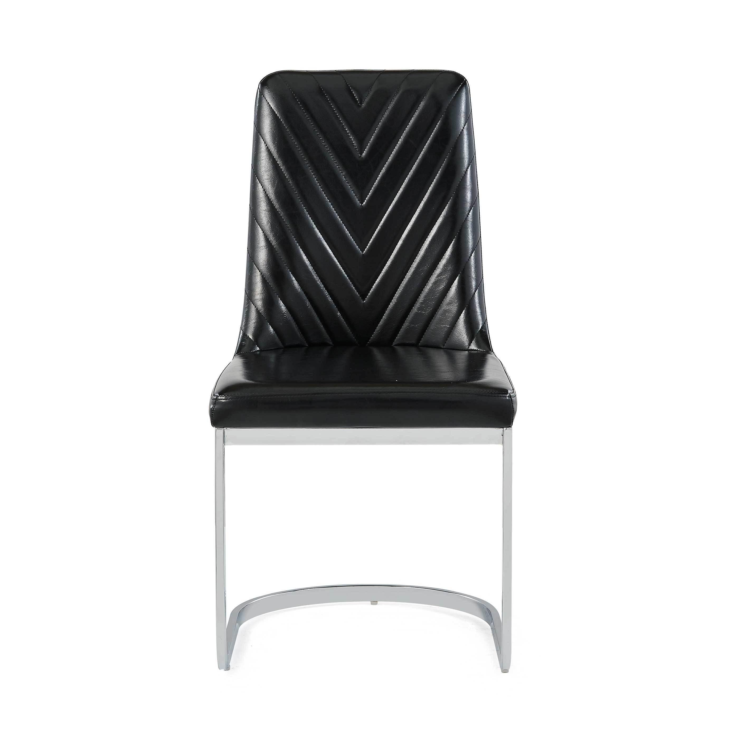 

                    
Global Furniture USA D1067NDC-BL Dining Chair Set Silver/Black Faux Leather Purchase 

