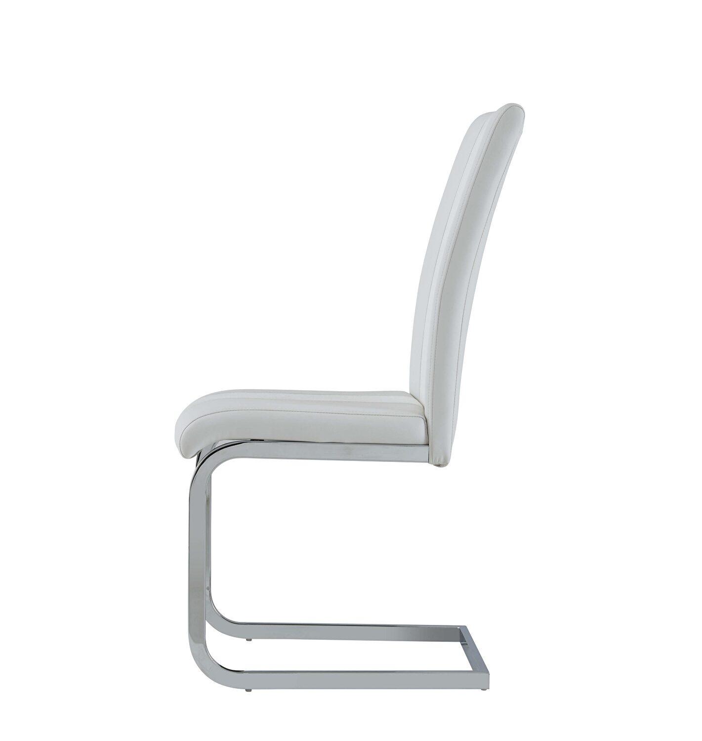 

    
 Shop  D1274DT Modern Carrara Faux Marble Finish Top Dining Set D915DC-WHT Chairs 5Pcs Global USA
