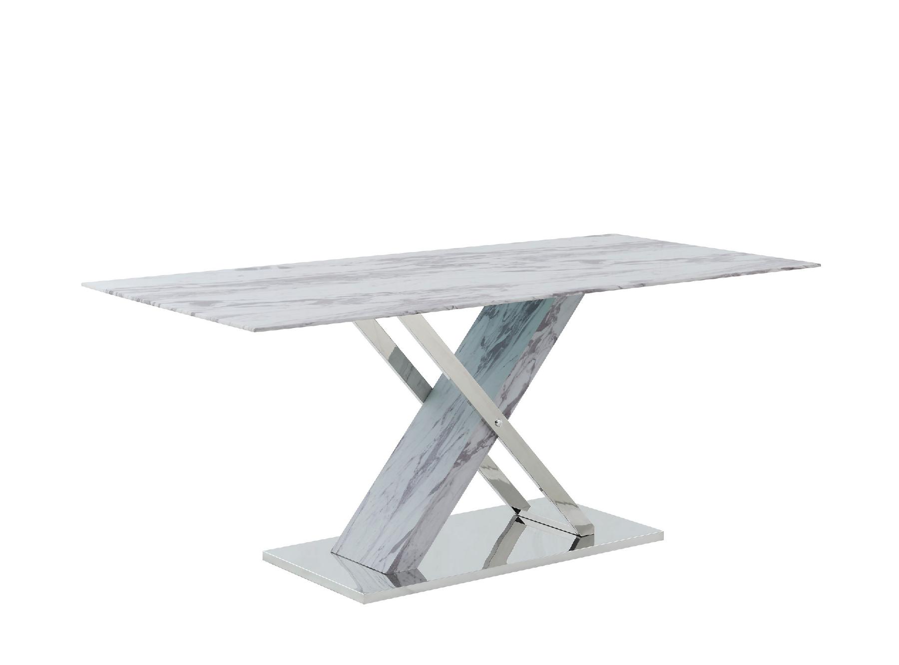 Contemporary Dining Table D1274DT D1274DT in Marble 