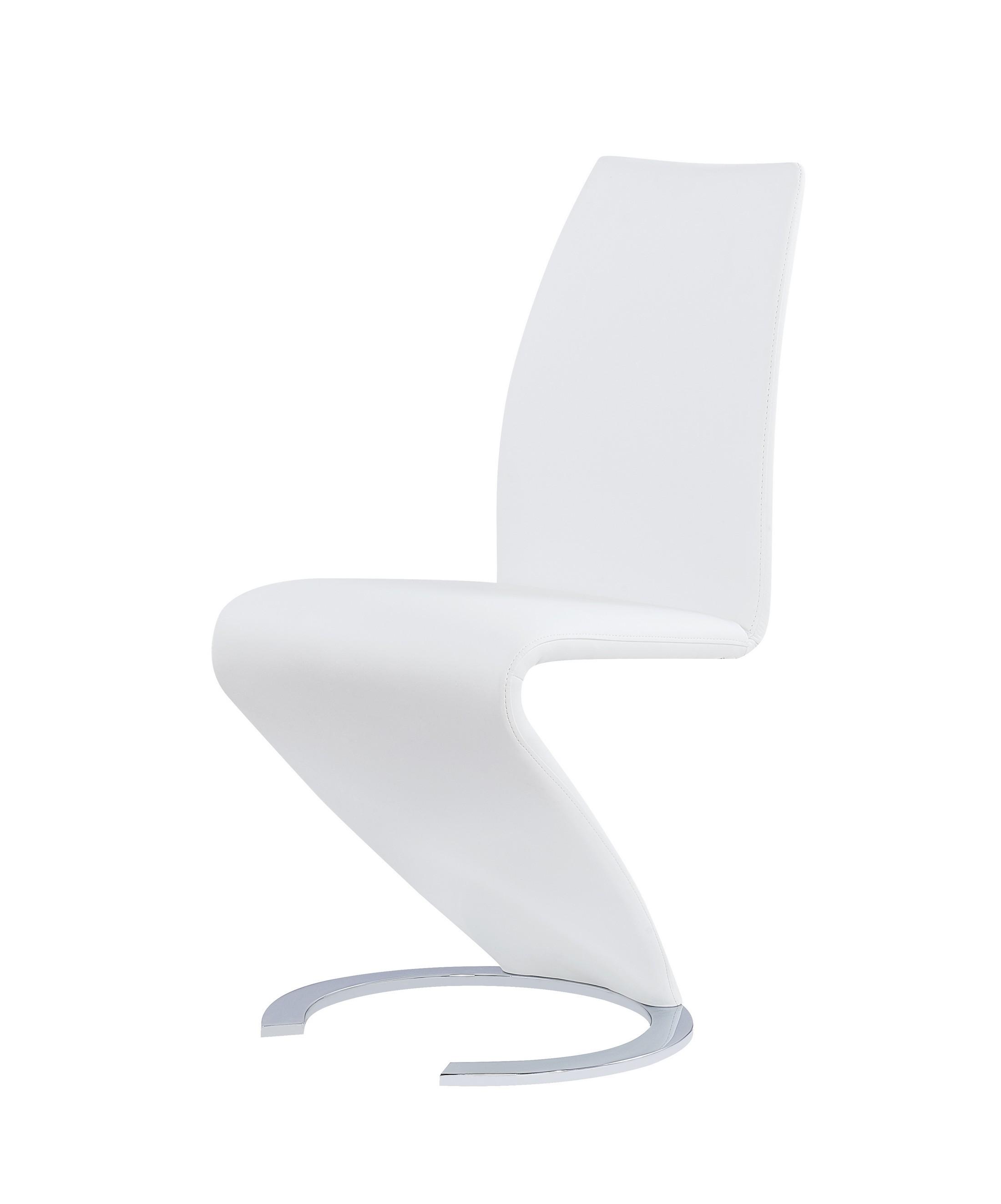 

    
D9002DC-WHT Z-shaped White Leatherette Dining Chair Set 2Ps Global USA
