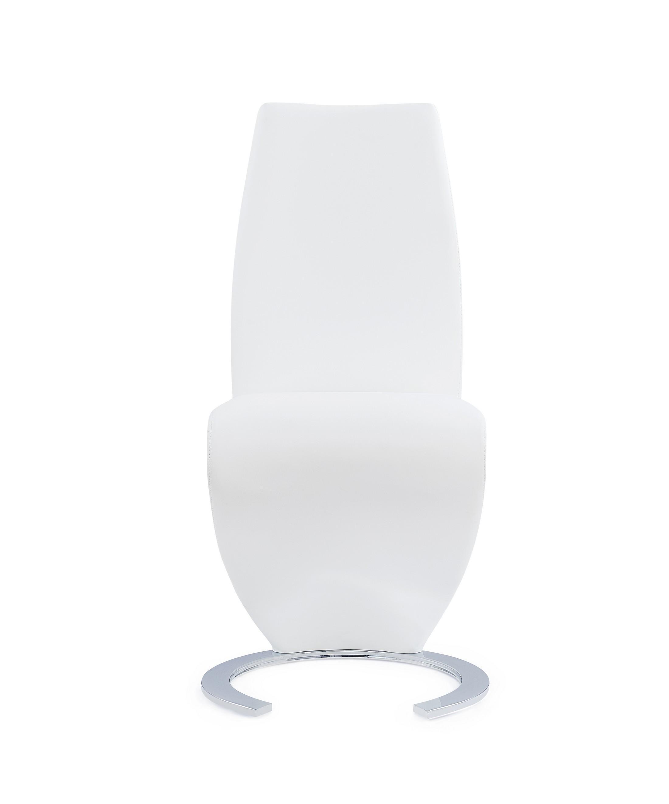 

    
D9032DT+ D9002DC-WH-Set-5 D9032DT Clear & Silver Quadpod Base Dining Set w/ White PU Chairs 5Pcs Global USA
