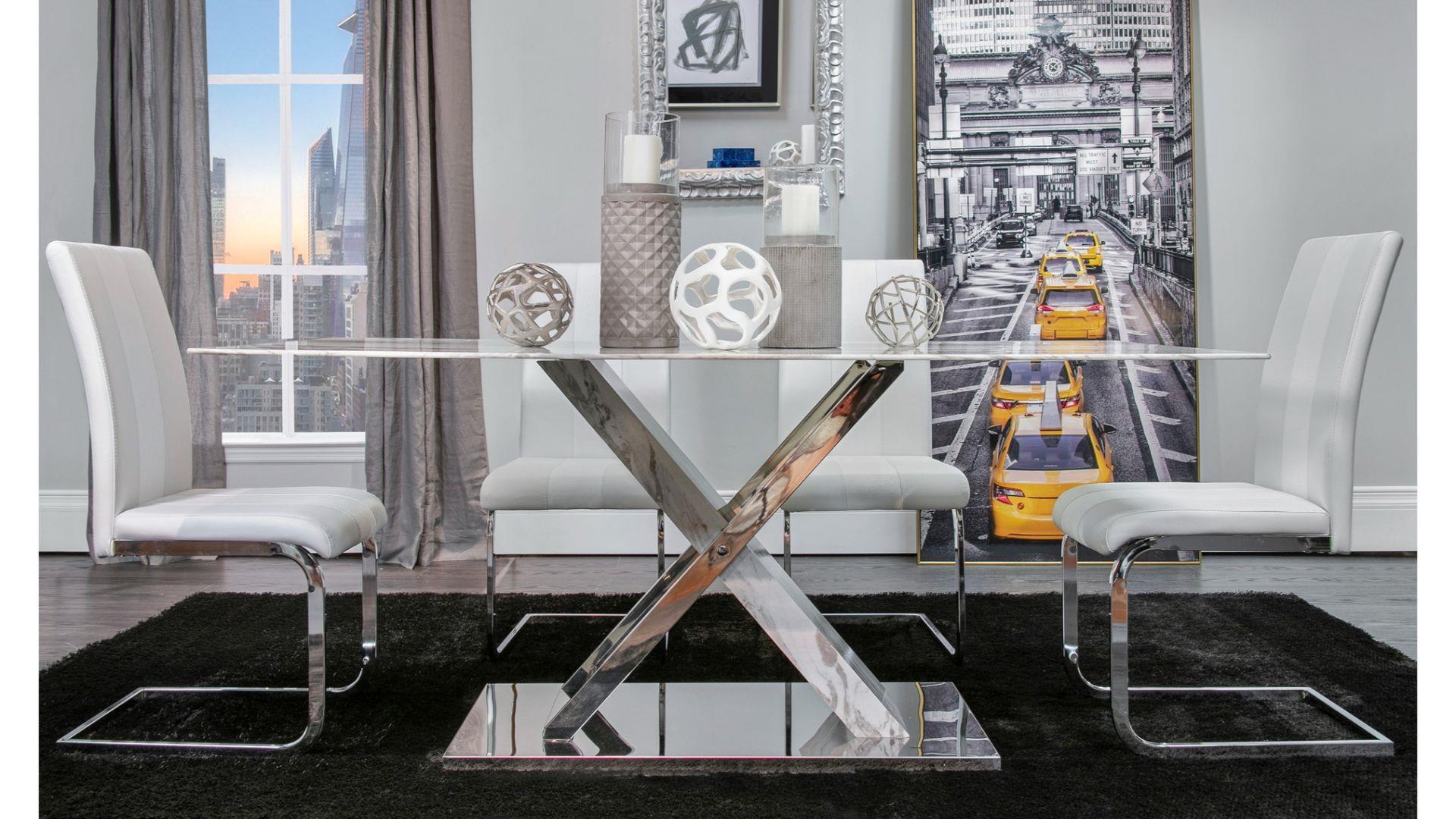 

    
D915DC-WHT-Set-2 D915DC-WHT White Faux Leather & Fabric Dining Chair Set 2Pcs Global USA
