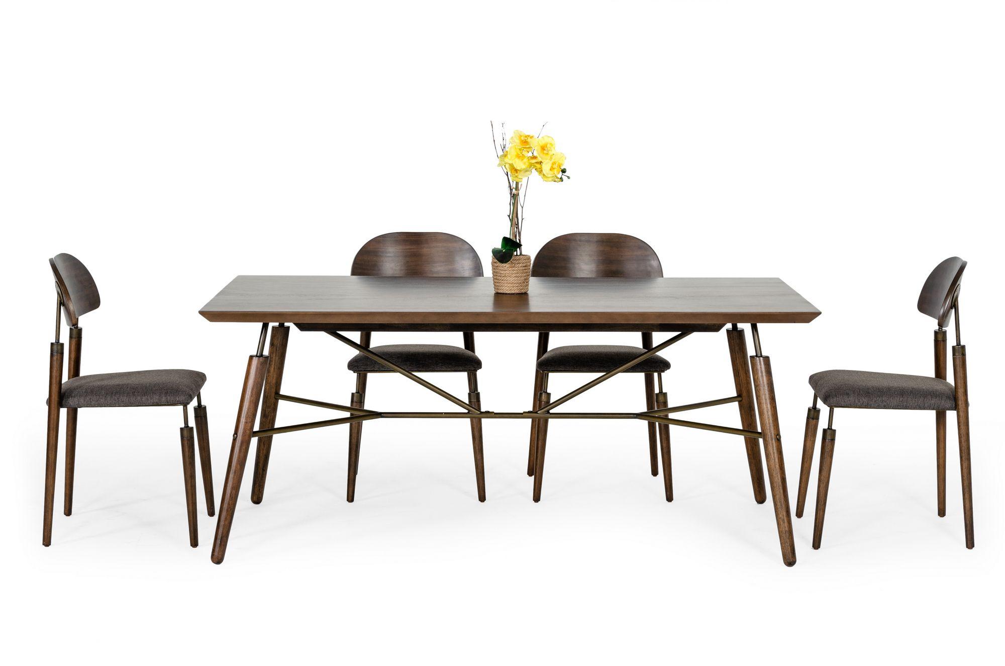 

                    
Buy Dark Acacia Wood Dining Chair Set 4Pcs Modrest Sebring VIG Mid-Century Modern
