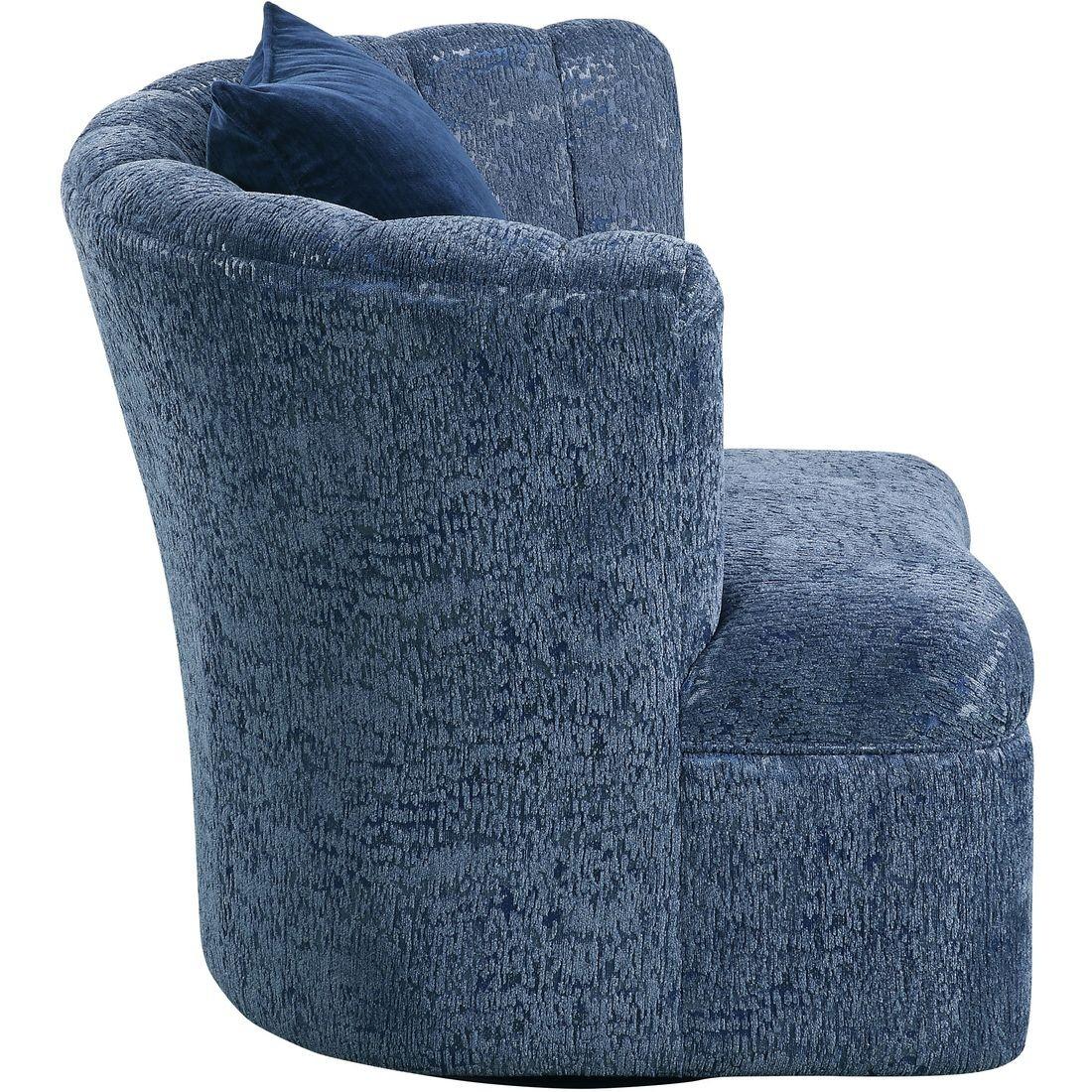 

        
0840412164668Dark Blue Fabric Sofa & Chair Set 2Pcs Vintage Traditional Kaffir 53270 Acme
