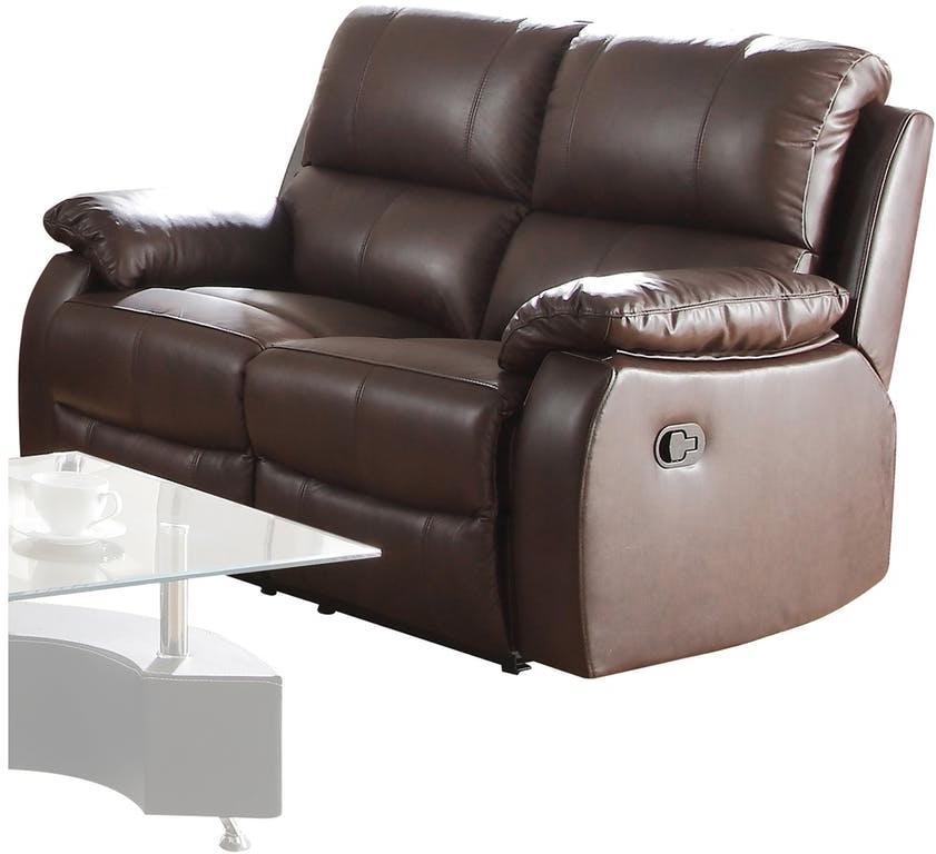 

    
Acme Furniture Enoch Sofa Loveseat Recliner Dark Brown Enoch -52450-Set-2
