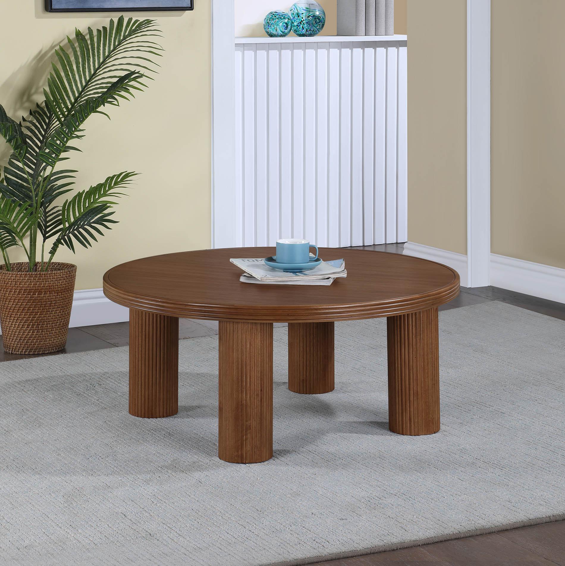 

    
Dark Brown Coffee Table HAYDEN 99059Brown-CT Meridian Mid-Century Modern
