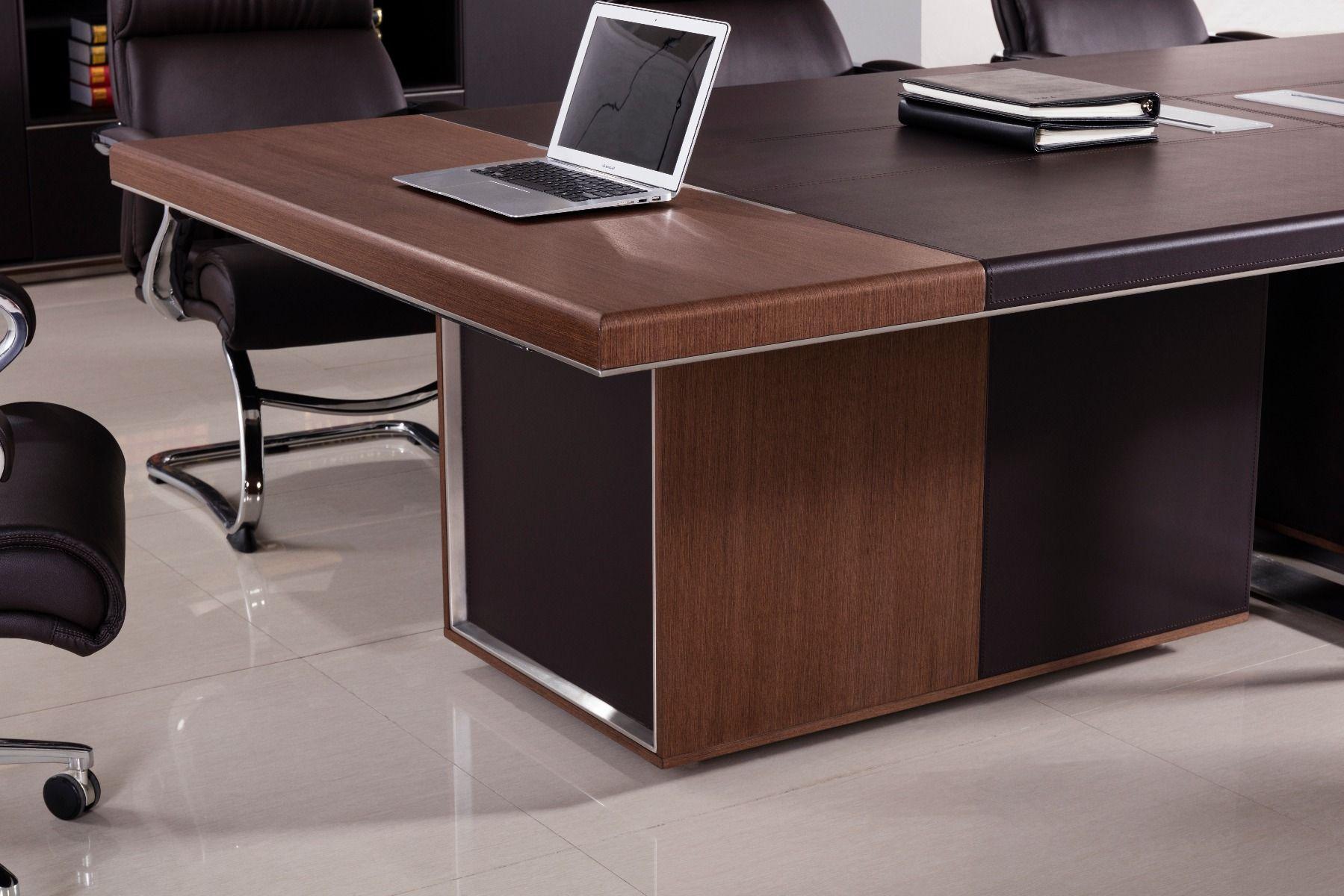 

    
Dark Brown & Faux Leather Conference Table W-68-N American Eagle Contemporary
