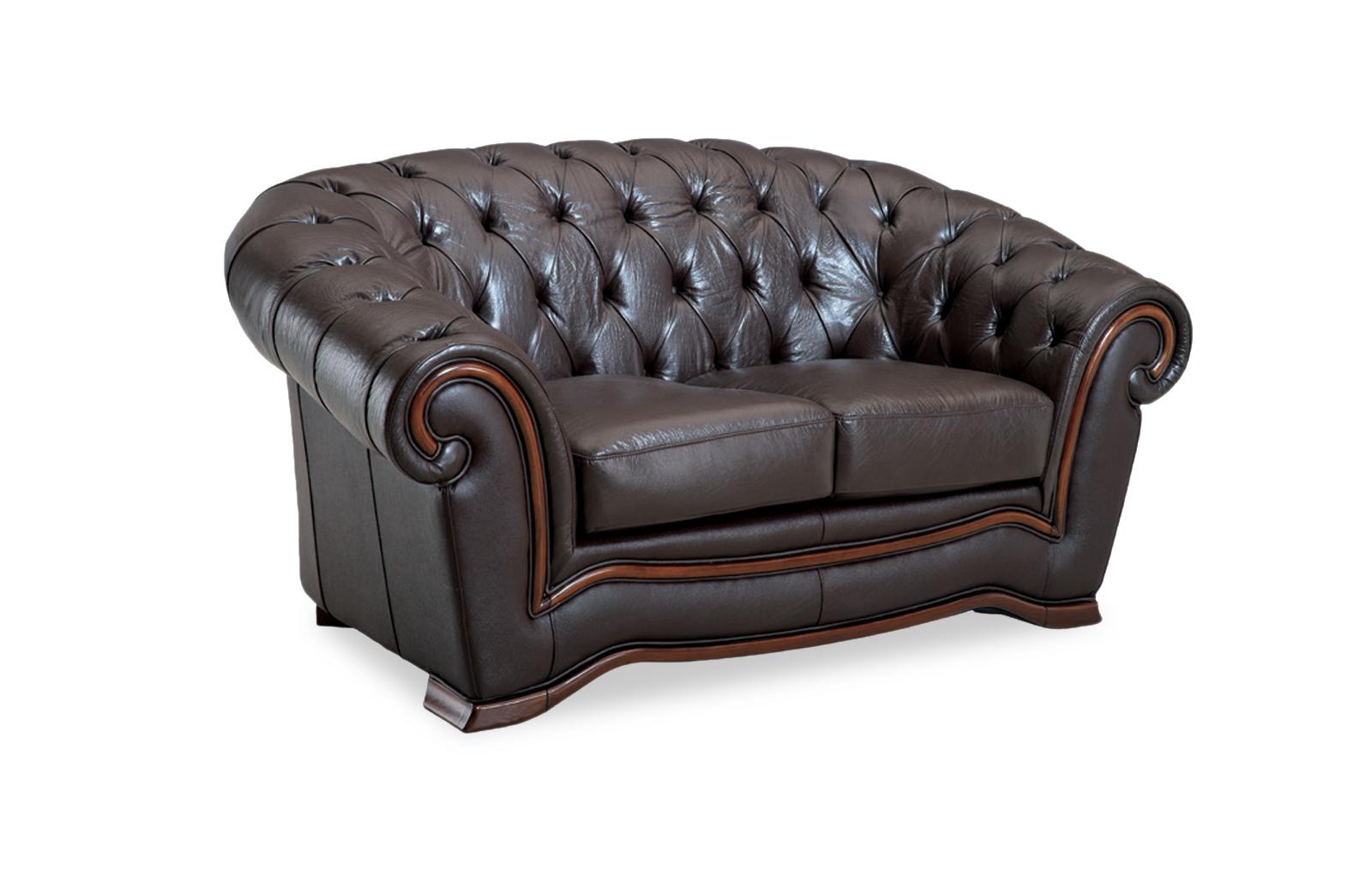 

    
ESF 262 Full Leather Sofa Loveseat Chair and Coffee Table Dark Brown ESF-262-4PC
