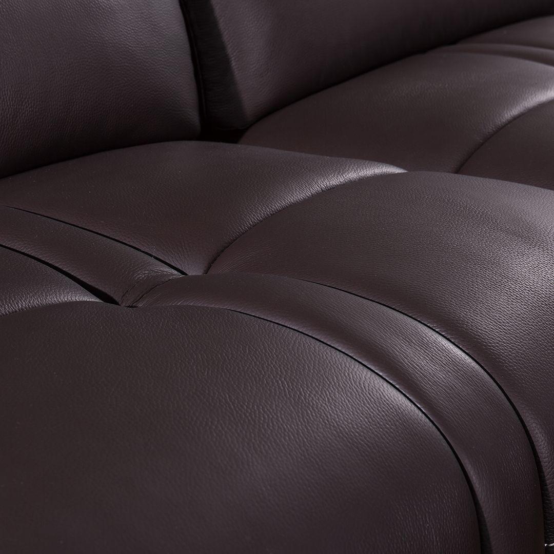 

                    
American Eagle Furniture EK-L201-DB Sectional Sofa Dark Brown Genuine Leather Purchase 
