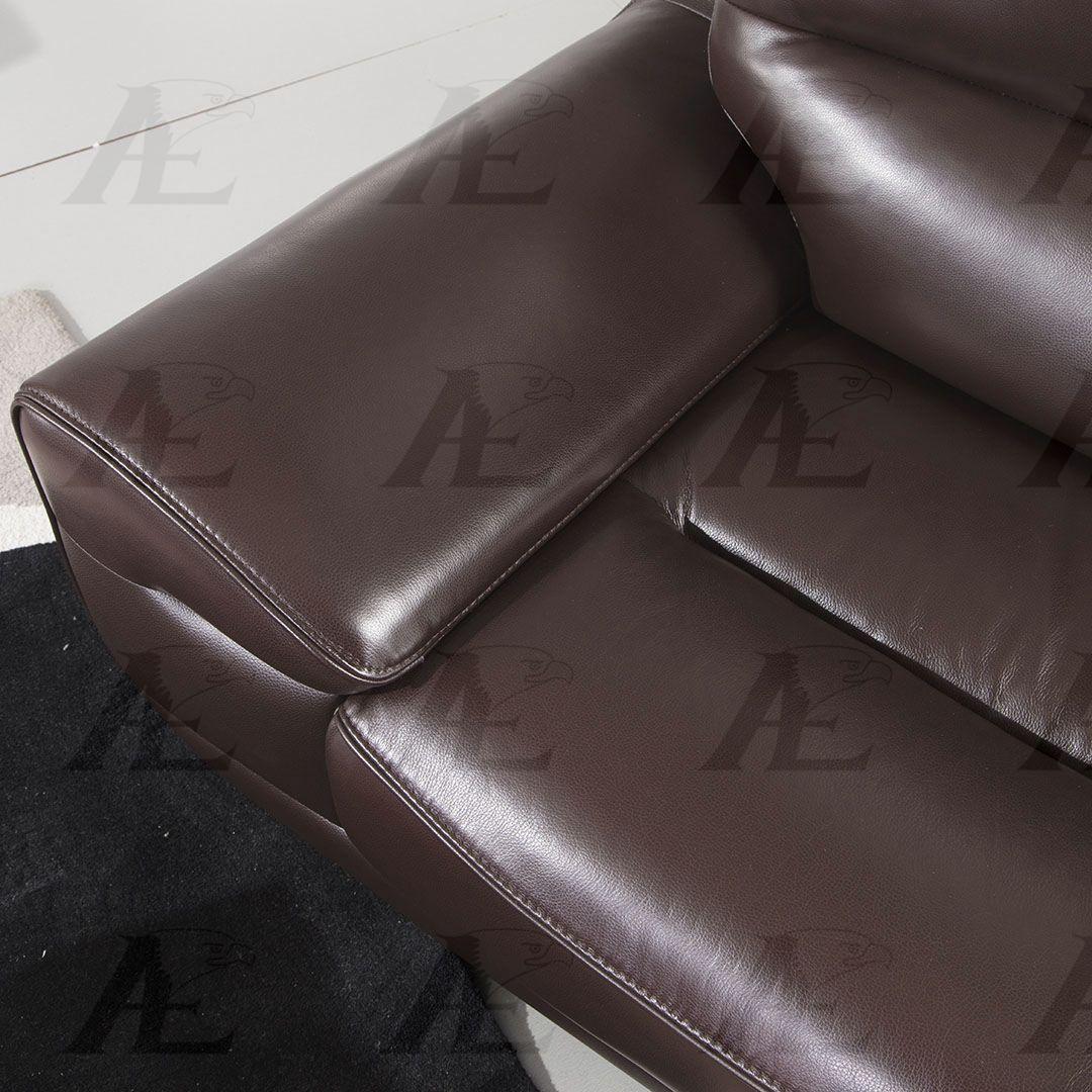 

                    
Buy Dark Brown Italian Leather Sofa EK018-DB-SF American Eagle Contemporary
