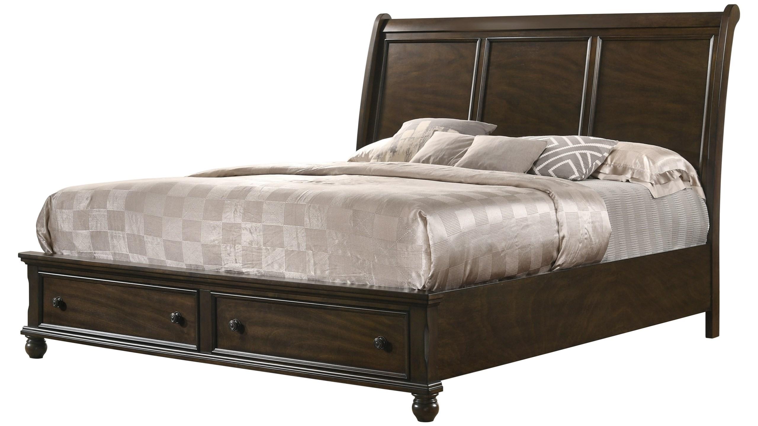 

    
Dark Brown King Size Panel Bed by Crown Mark Lara B6077-K-Bed

